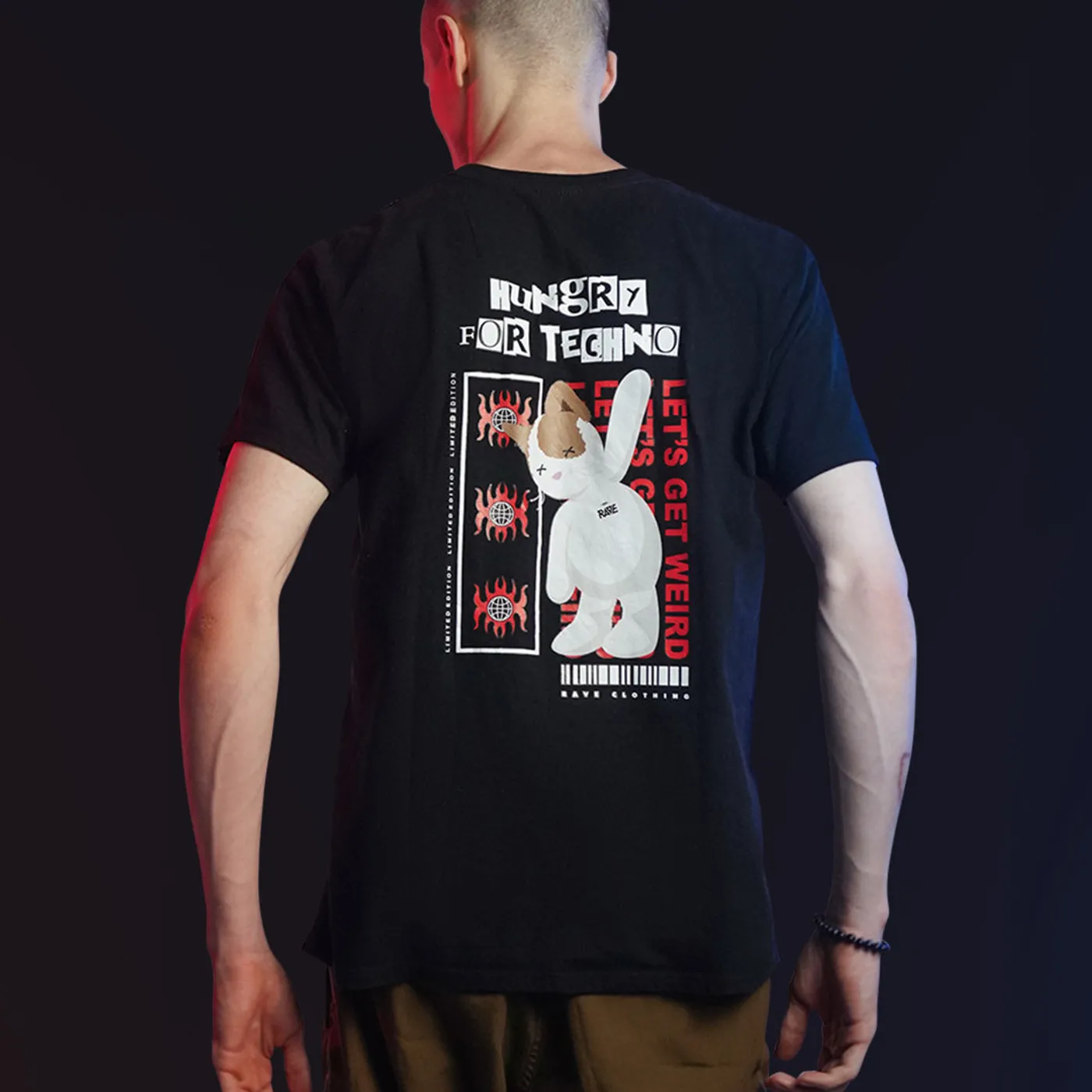 Rave Clothing Hungry for Techno T-Shirt