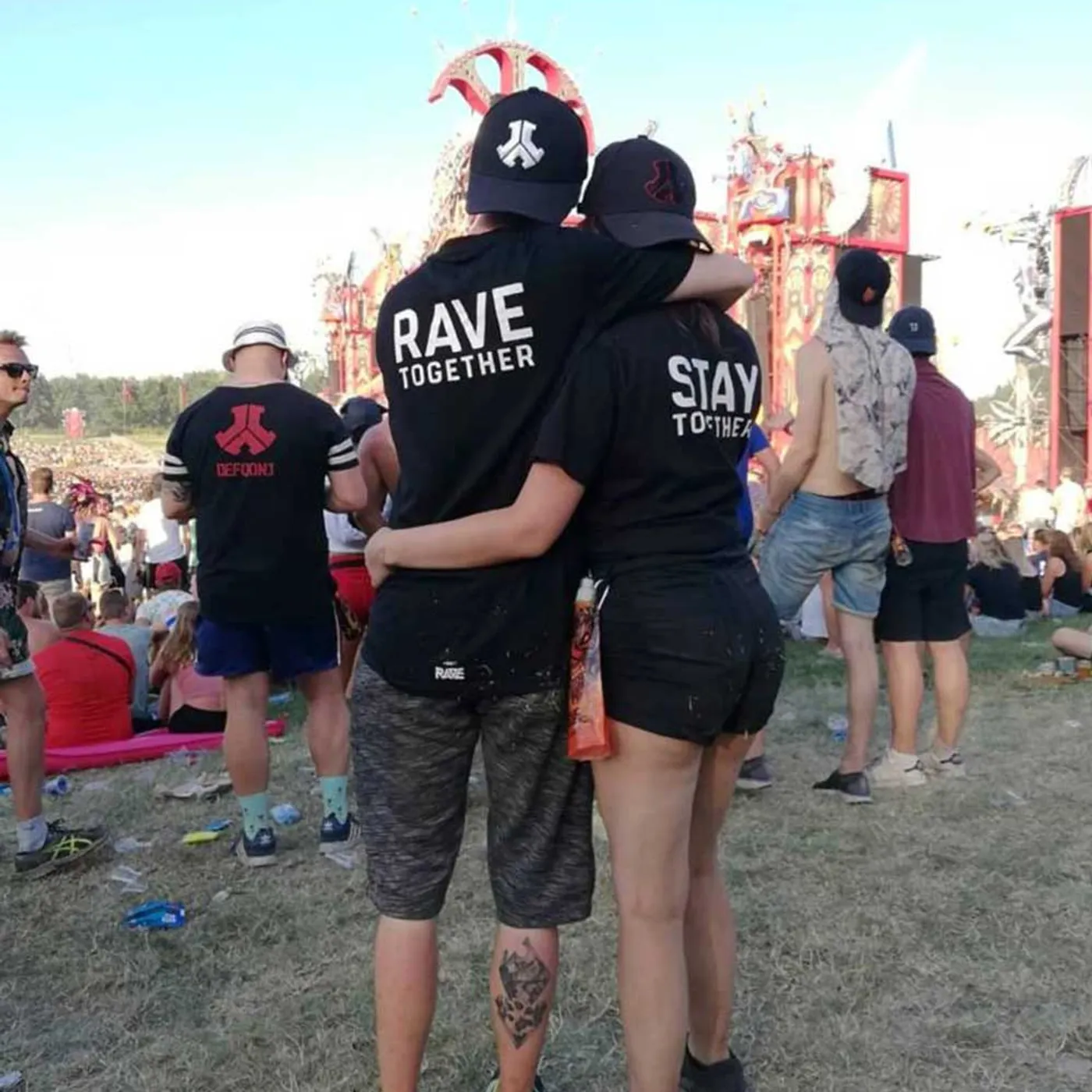 Rave Clothing Rave Together Stay Together Partner T-Shirts