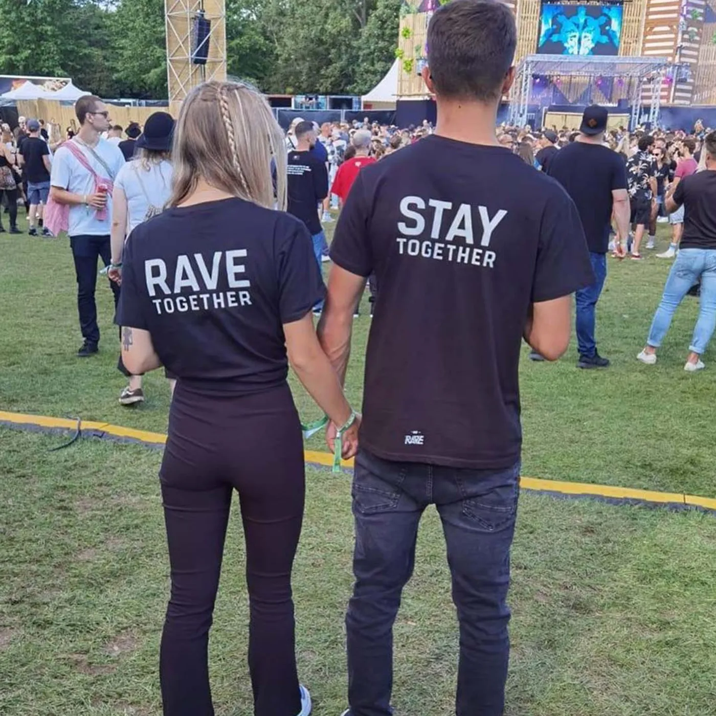 Rave Clothing Rave Together Stay Together Partner T-Shirts