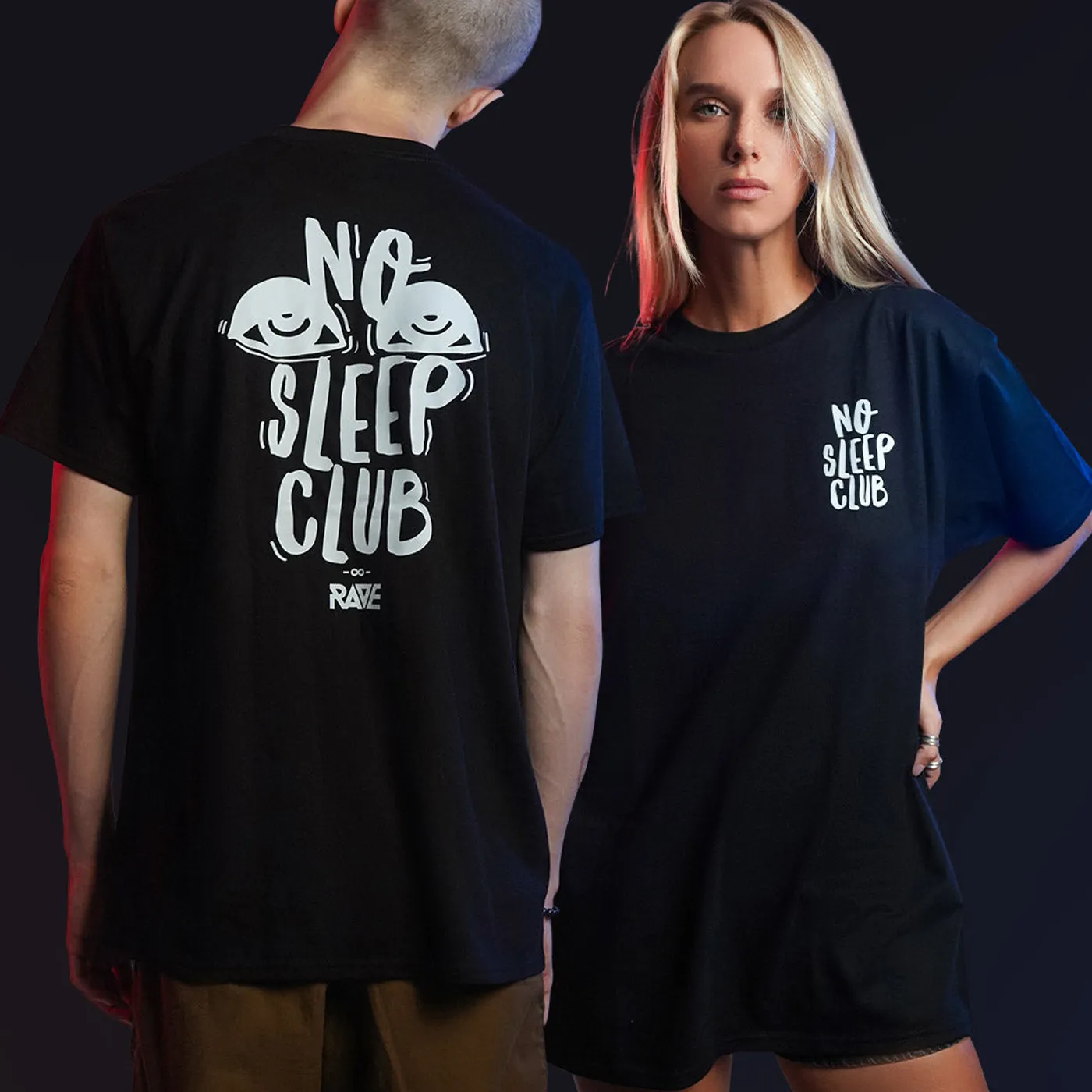 Rave Clothing No Sleep Club Partner T-Shirts