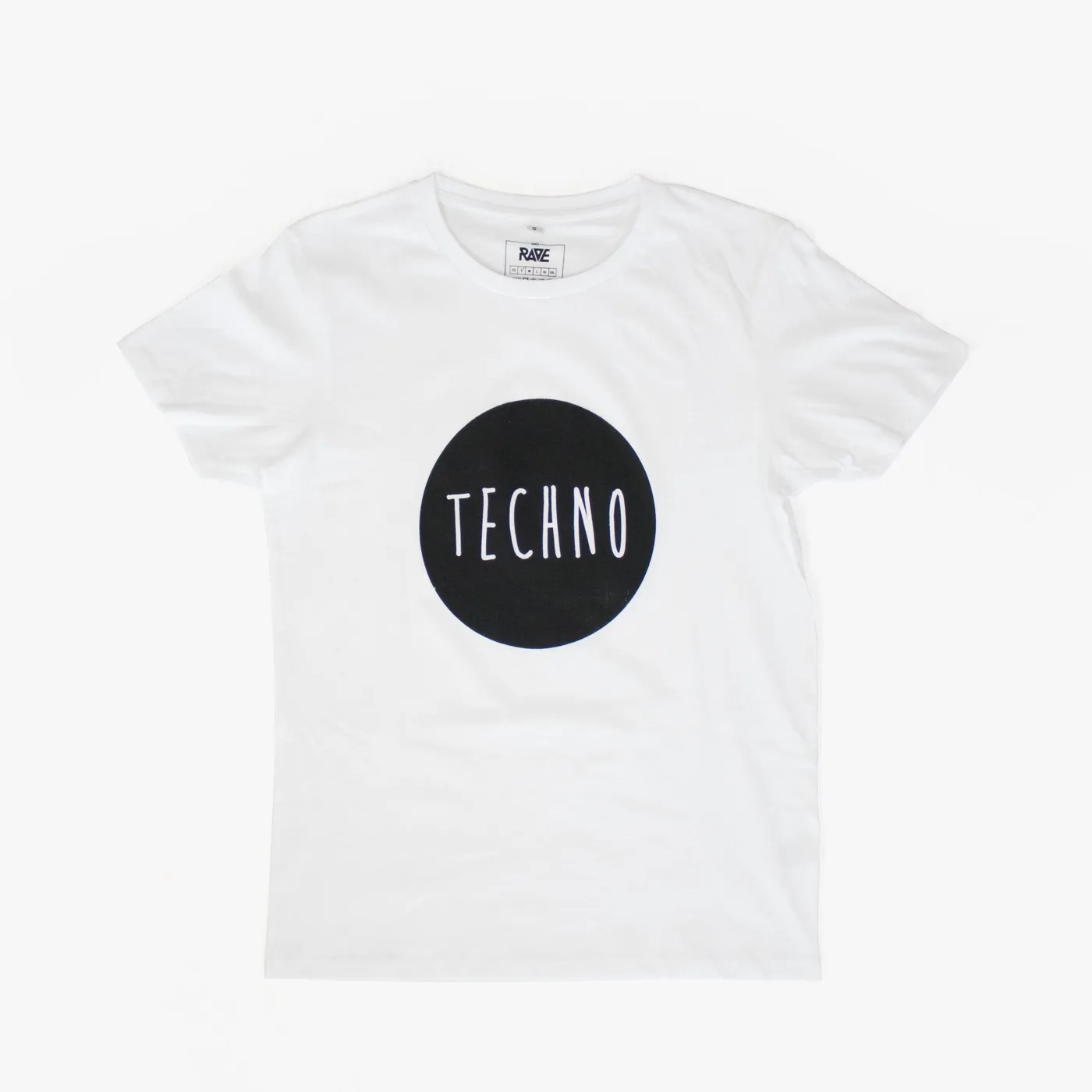 Rave Clothing Techno T-Shirt in weiß