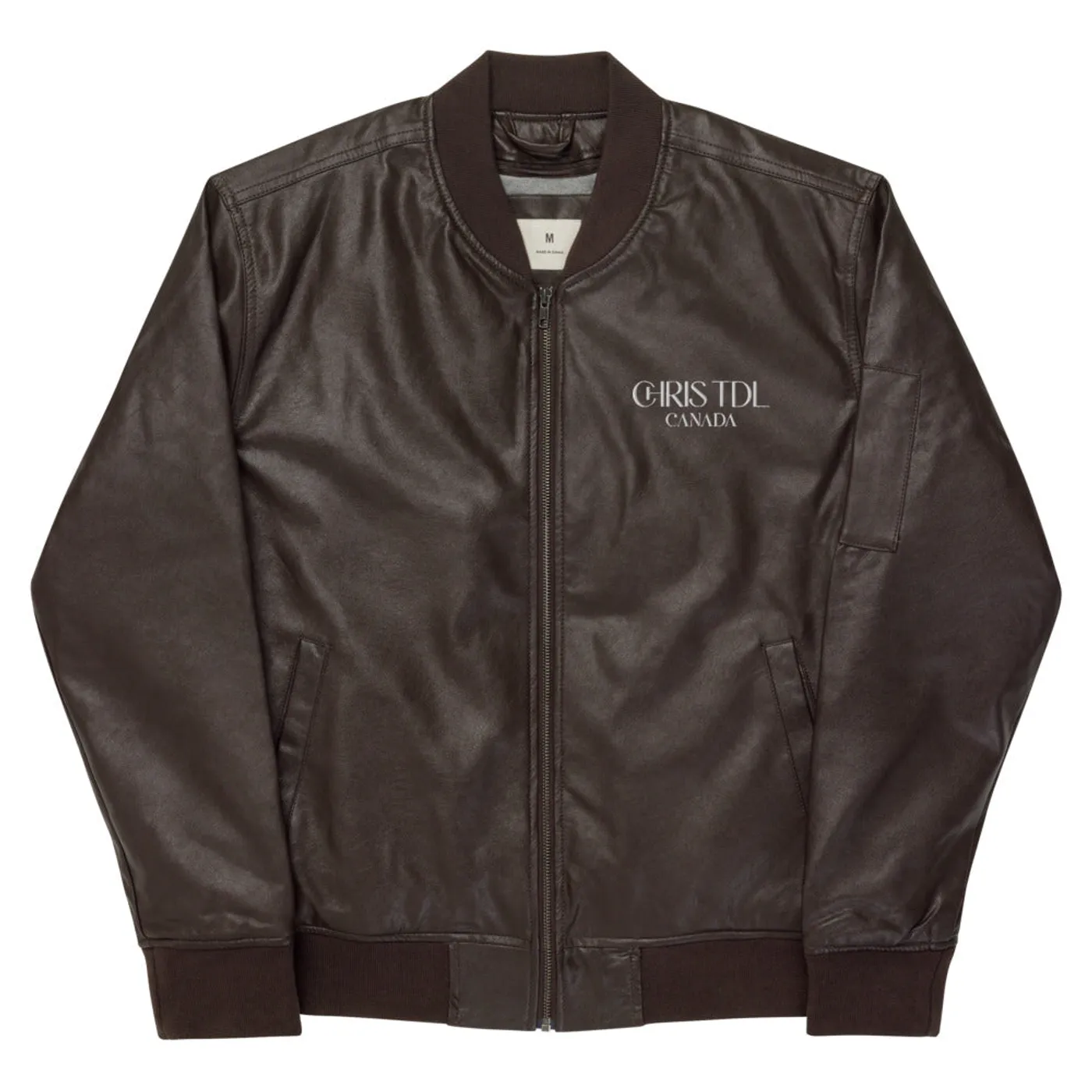 Chris TDL Canada | Leather Bomber Jacket