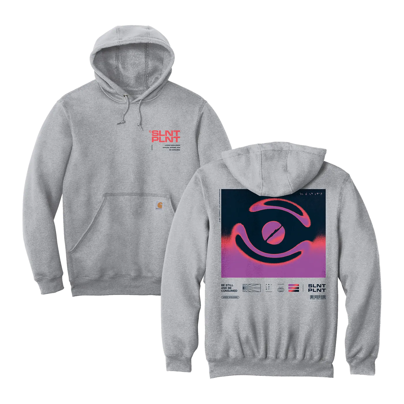 Silent Planet Chrome Swirl on Heather Grey Hoodie