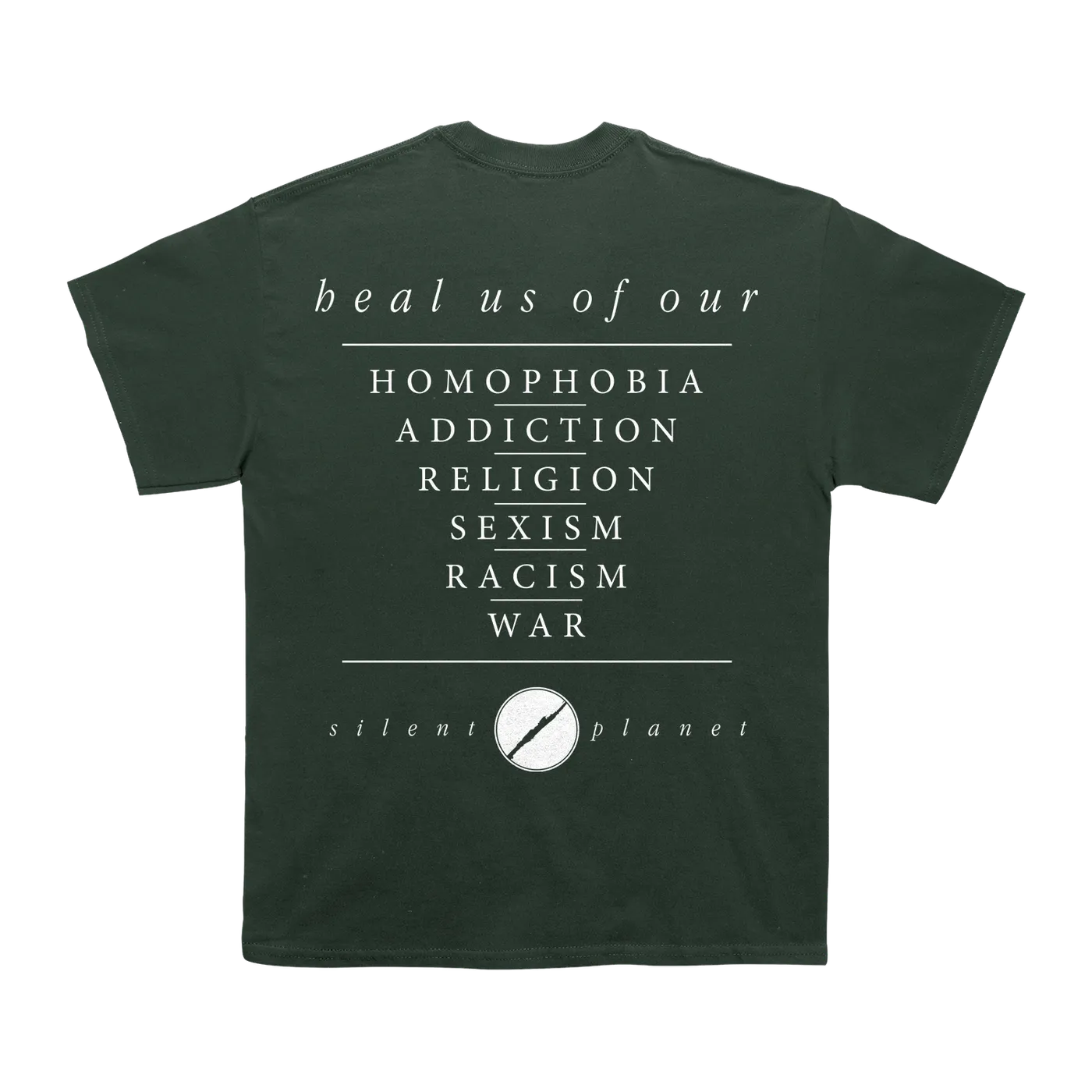 Silent Planet Heal Us Breast Print T-shirt - Green