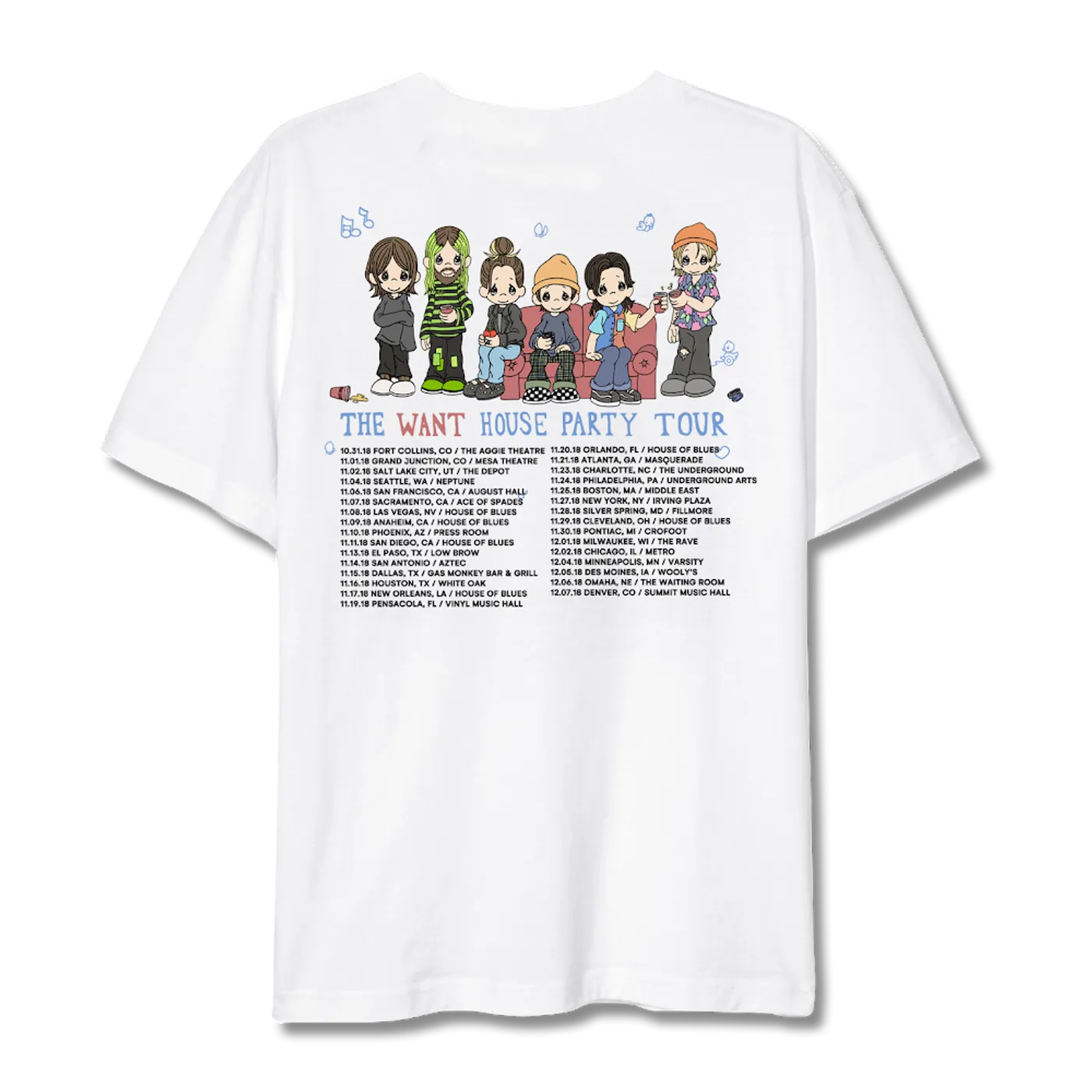 Emo Nite Want House Party Tour Tee