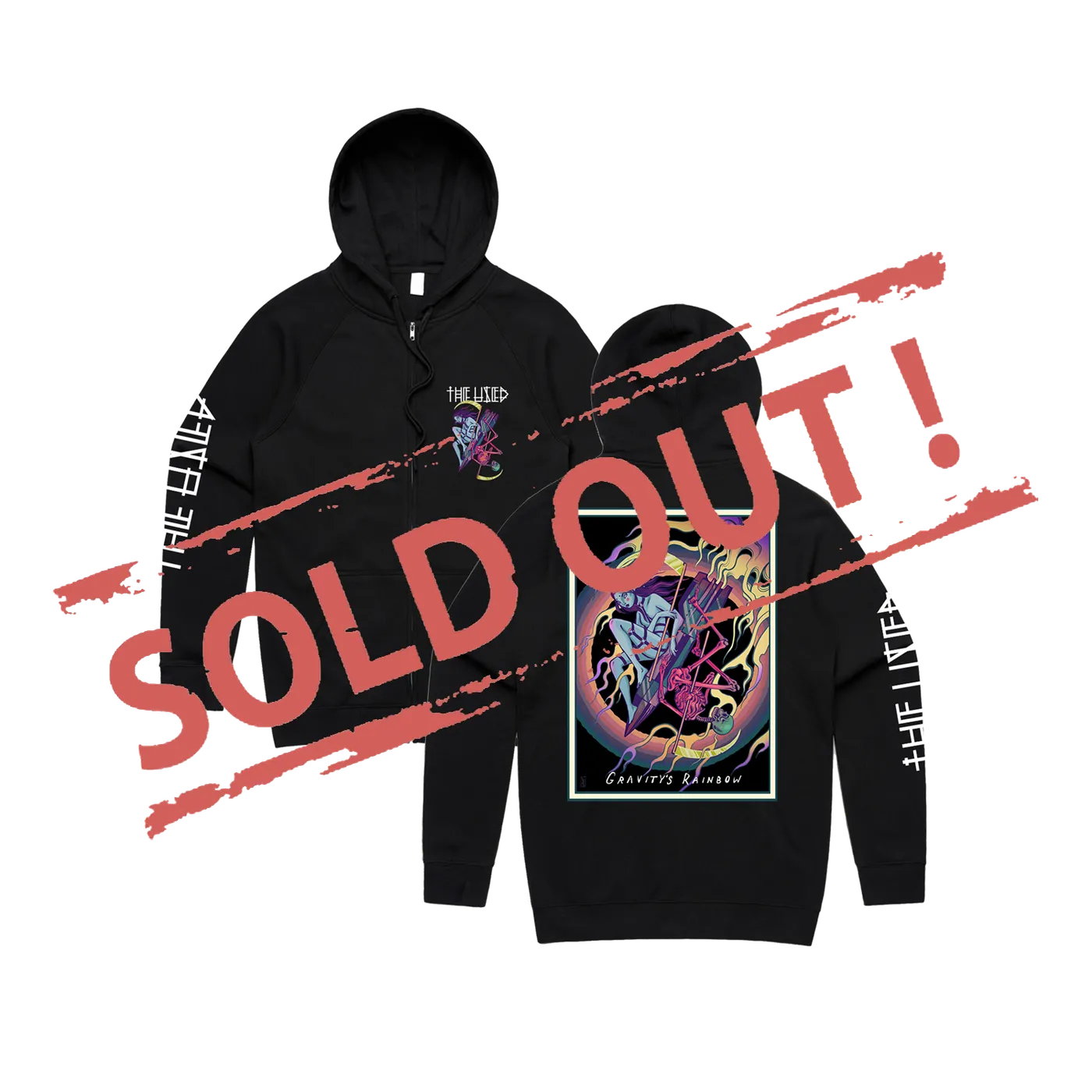 The Used Gravity's Rainbow Zip Hoodie