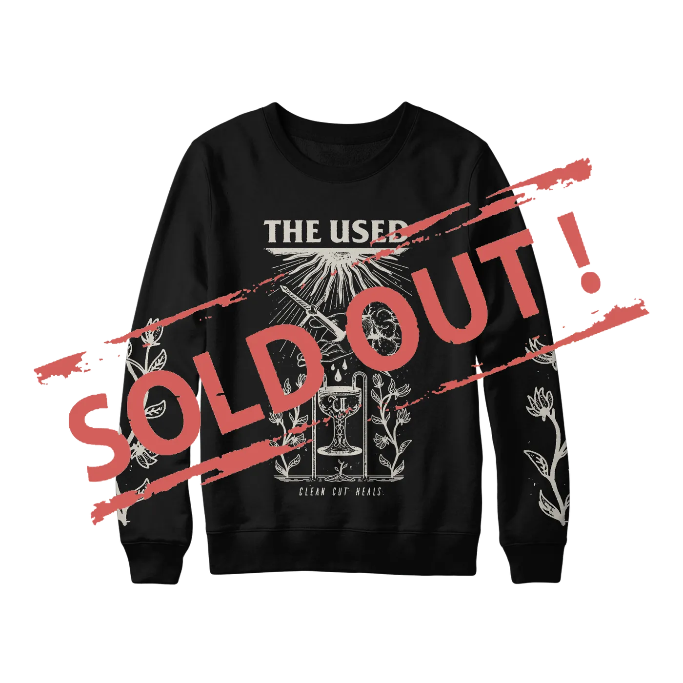 The Used Clean Cut Heals Fleece Crewneck