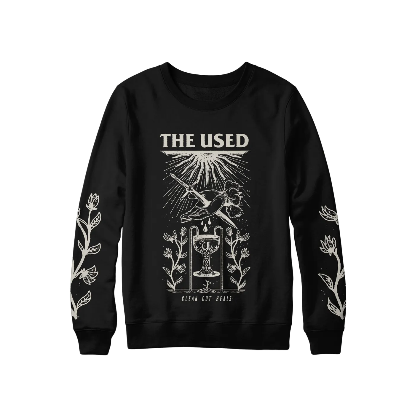 The Used Clean Cut Heals Fleece Crewneck