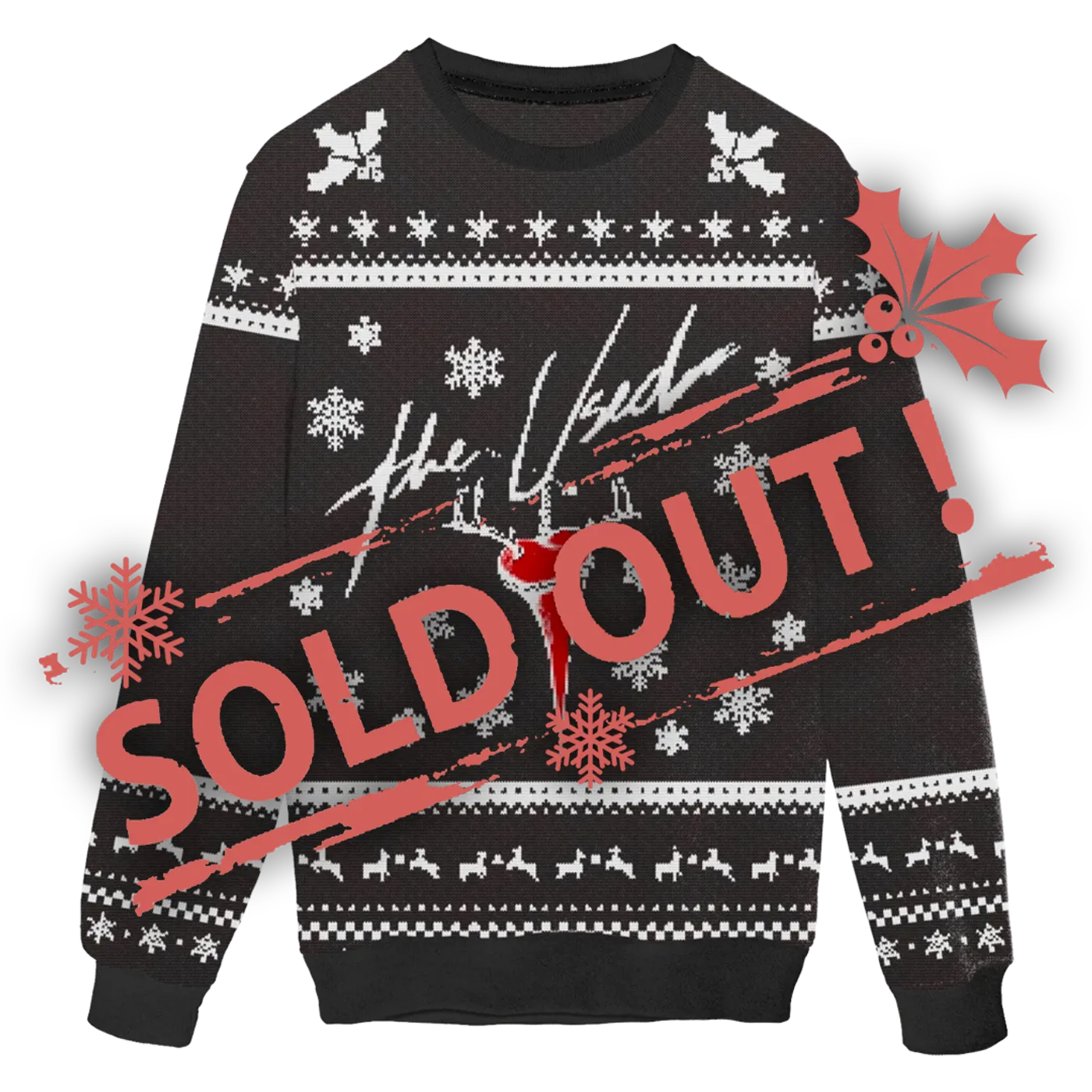 The Used Cut Up Antlers Knit Sweater