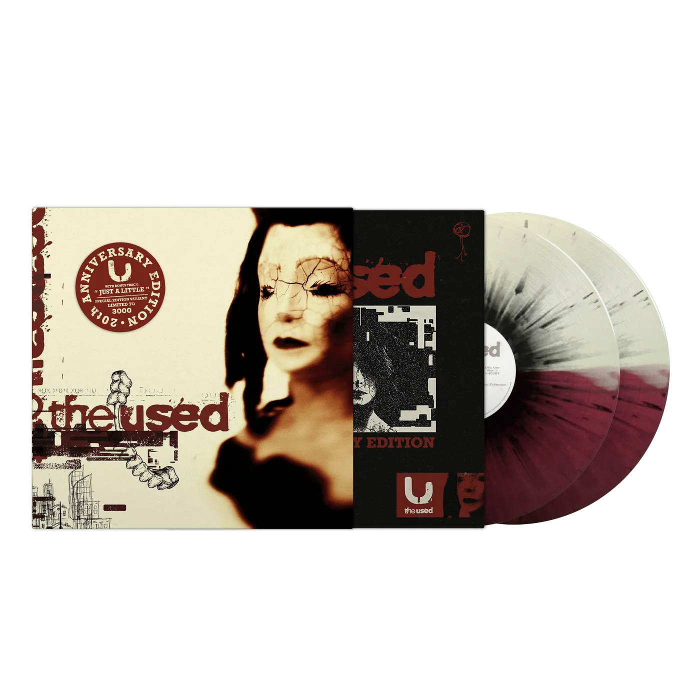 The Used Self Titled 20th Anniversary LP (Bone -N- Oxblood w/ Black Splatter Variant) (Vinyl)