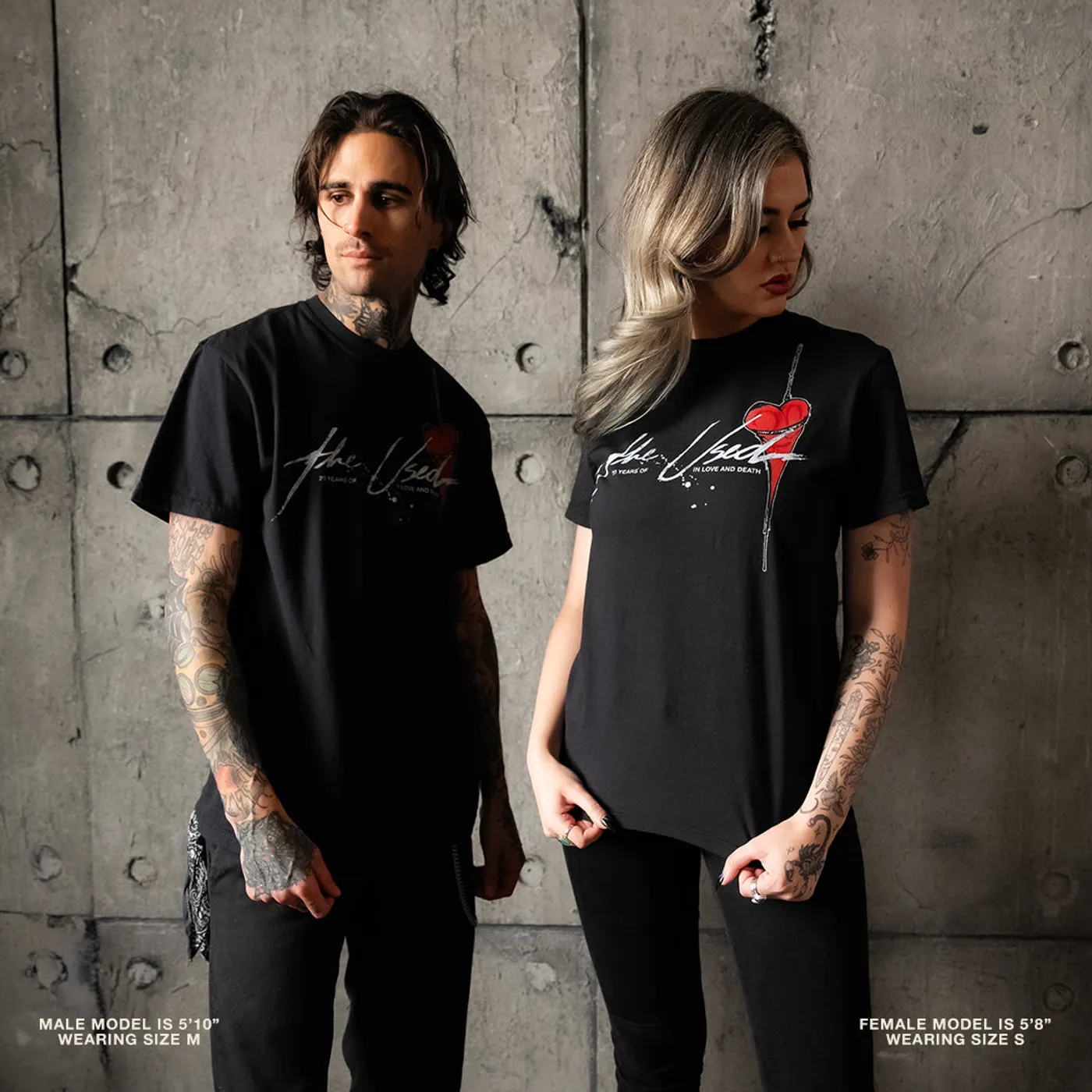 The Used In Love and Death 20 Year Vintage T