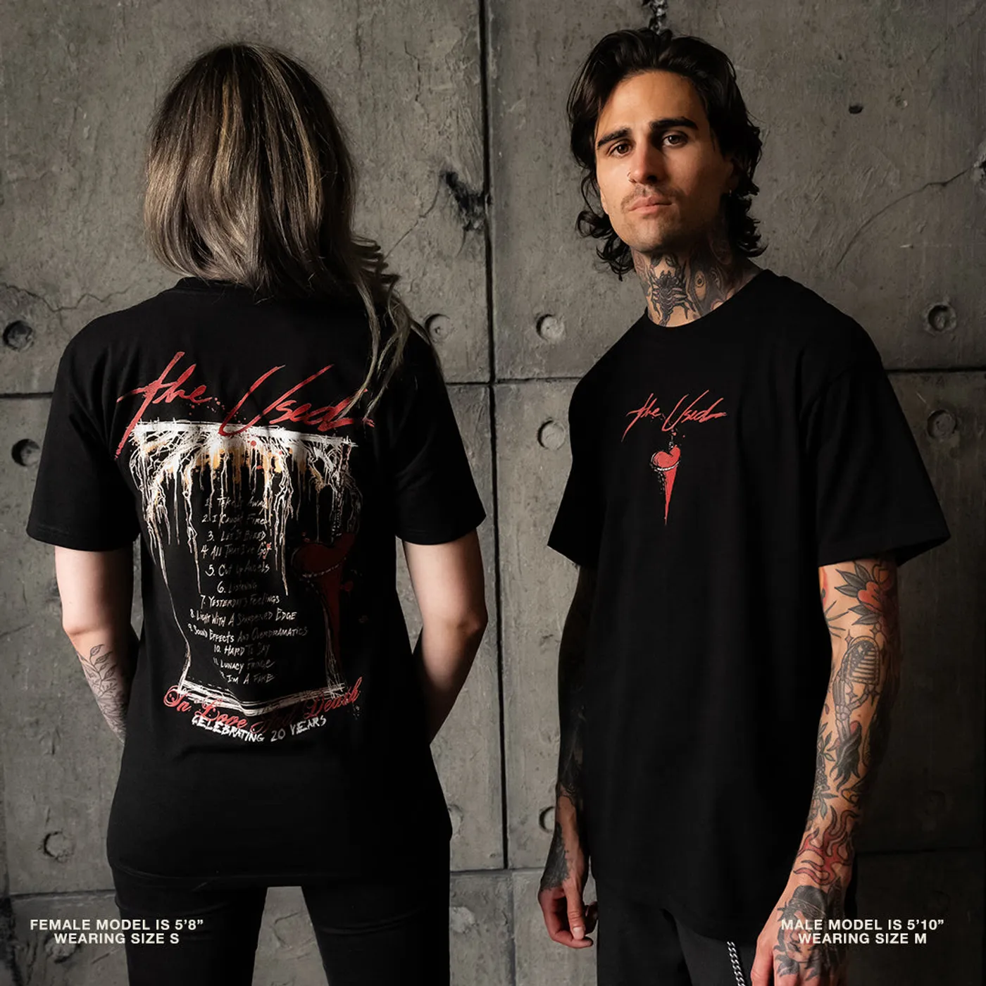 The Used In Love and Death 20 Year Anniversary T