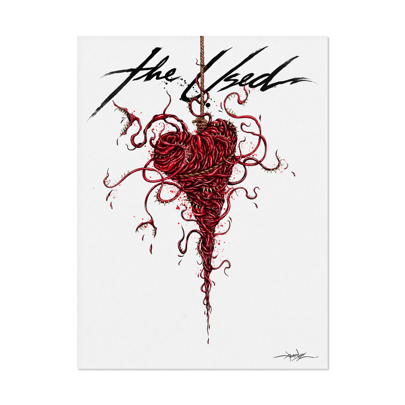 The Used In Love and Death 20 Year Poster By Alex Pardee