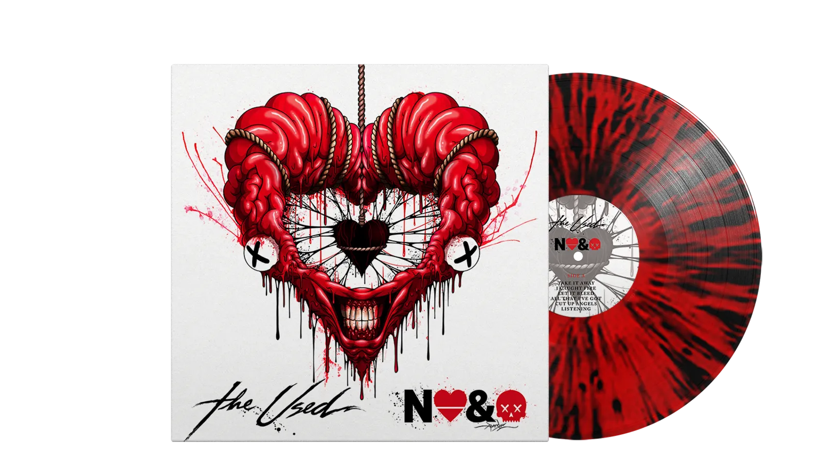 The Used - In Love and Death Blood Red w/ Black Splatter LP