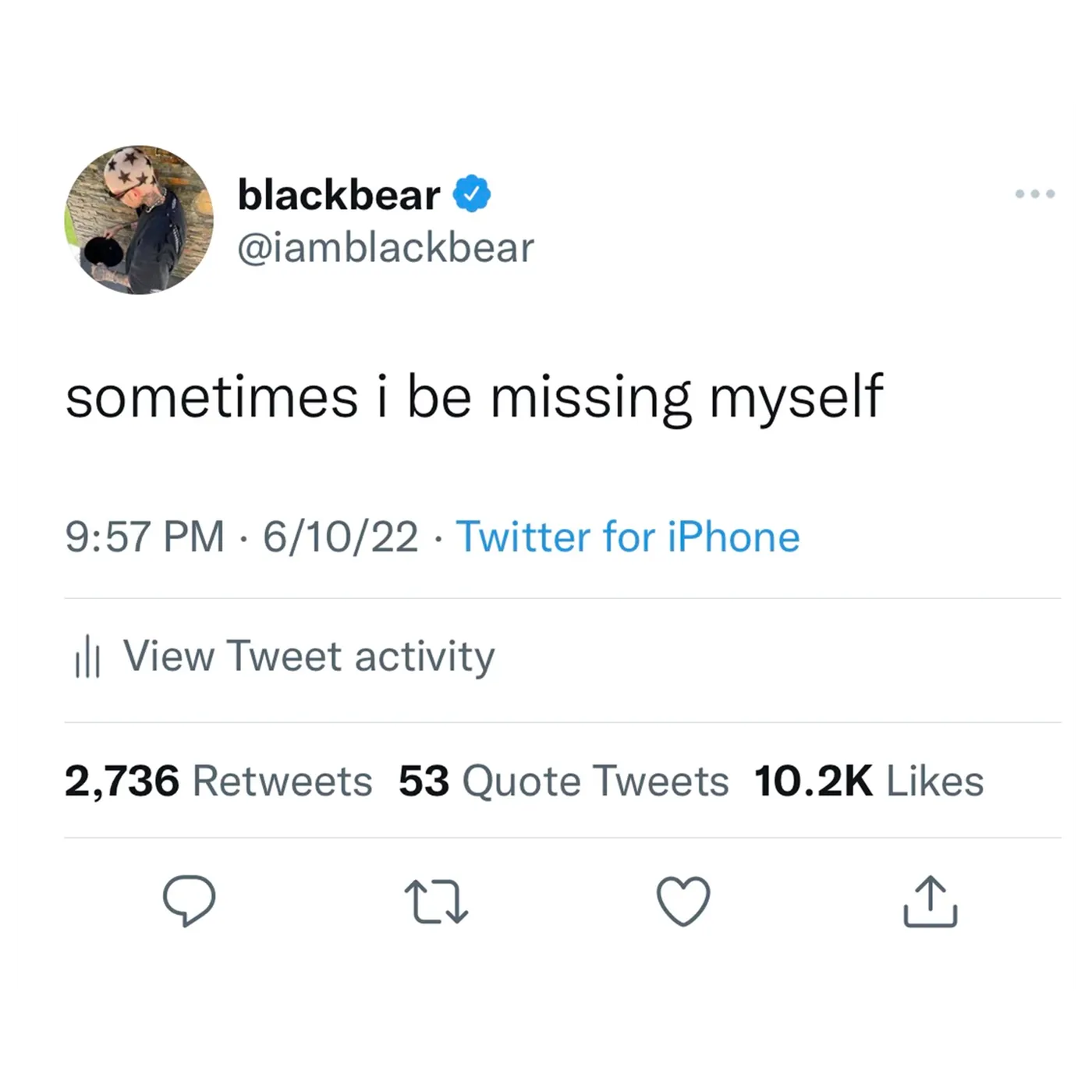 blackbear Sometimes I Be Missing Myself Tee