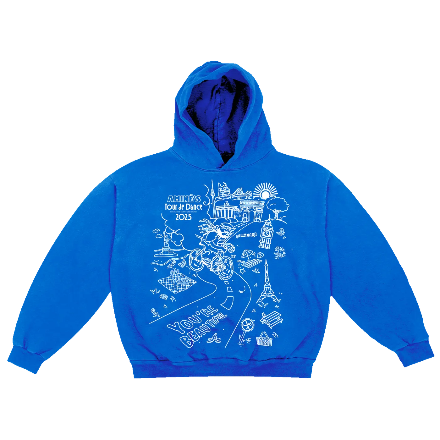 Aminé You're Beautiful Arc de Dance Tour Hoodie (Blue)