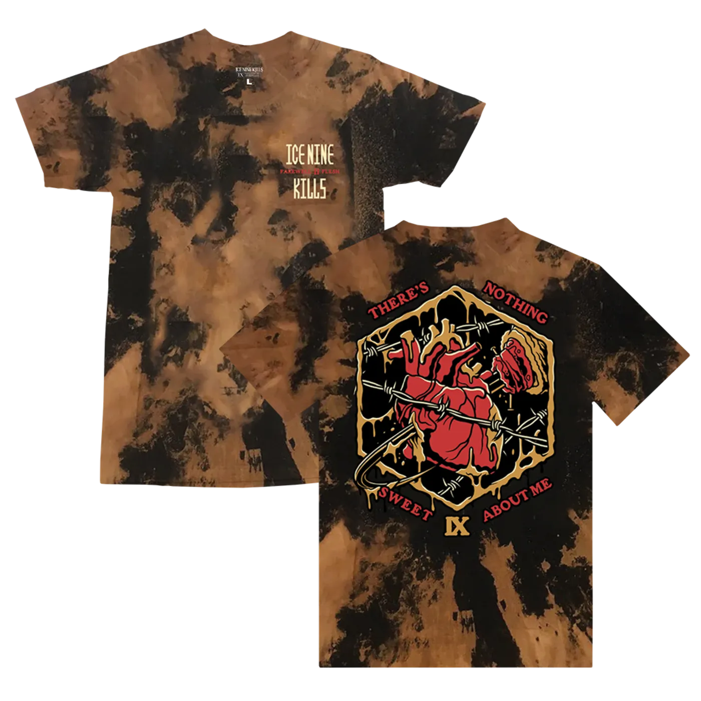Ice Nine Kills Hook In Heart Honey Dye Tee