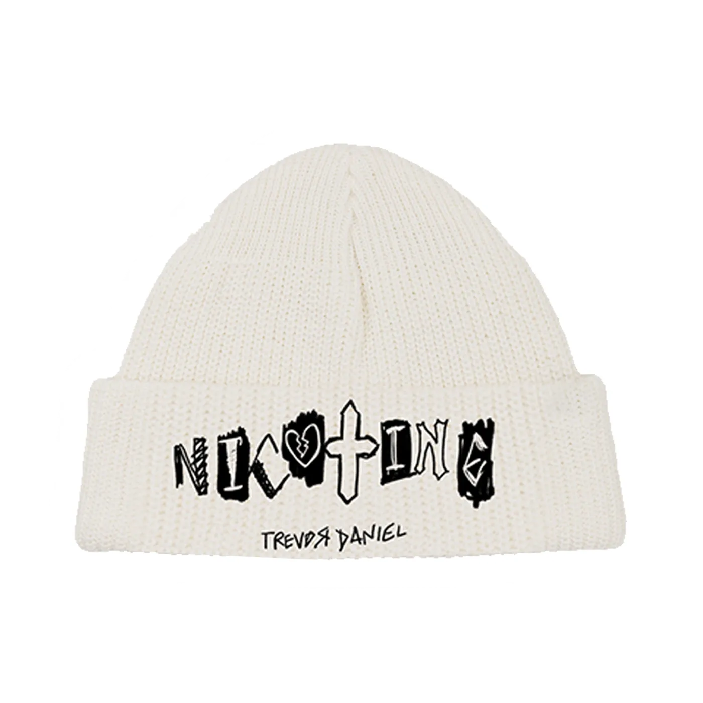 Trevor Daniel Nicotine Beanie - White