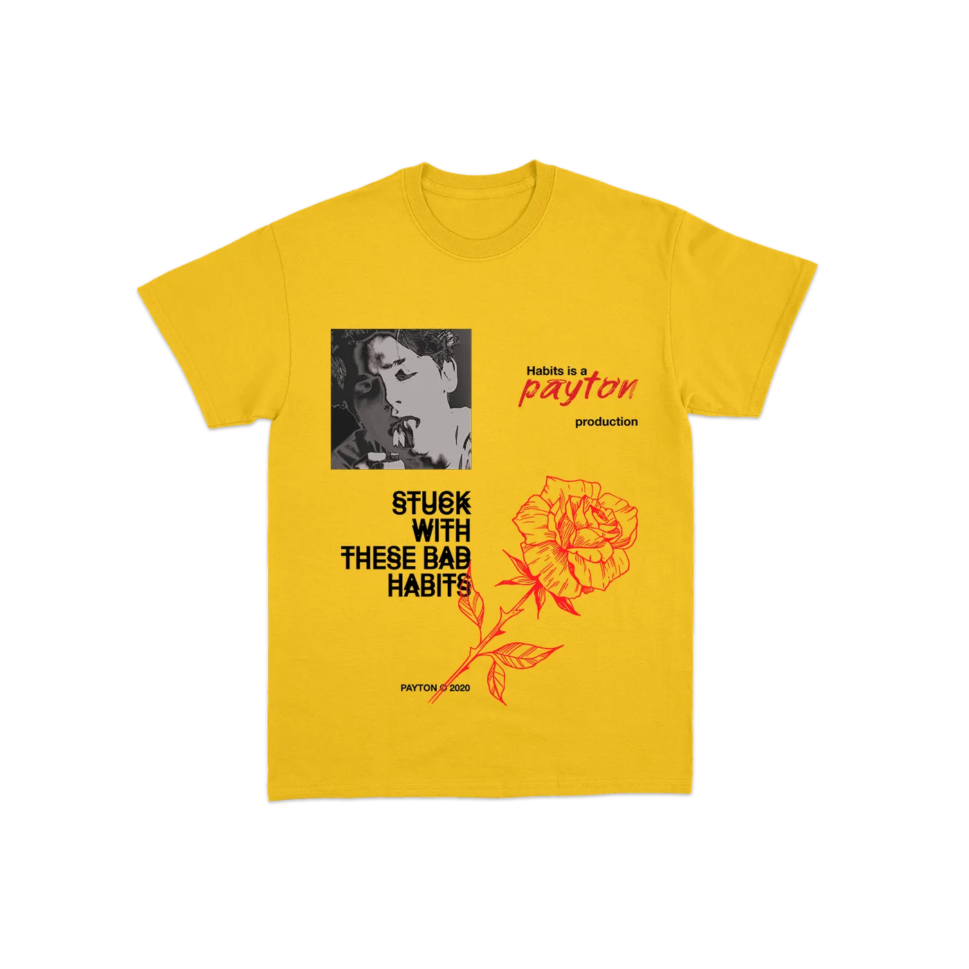 payton Habits Tee - Yellow