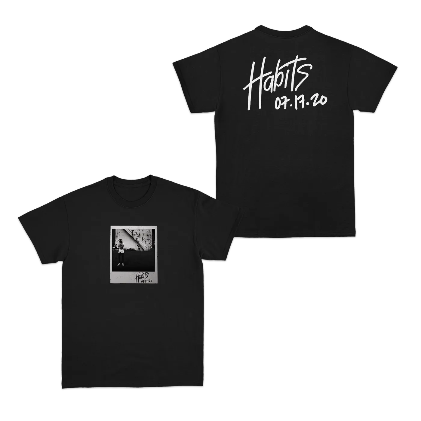 payton Habits Polaroid Tee Black