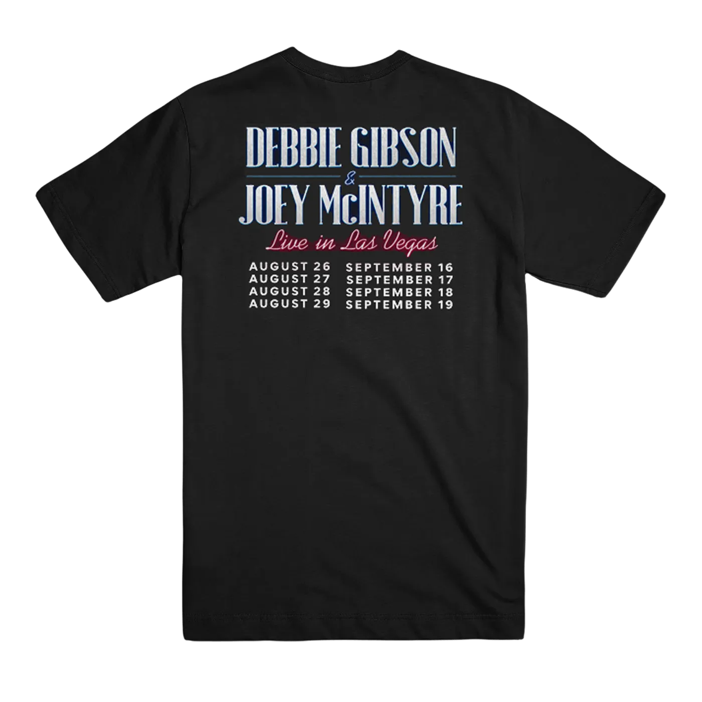 Joey McIntyre Joe McIntyre & Debbie Gibson Concert T-shirt