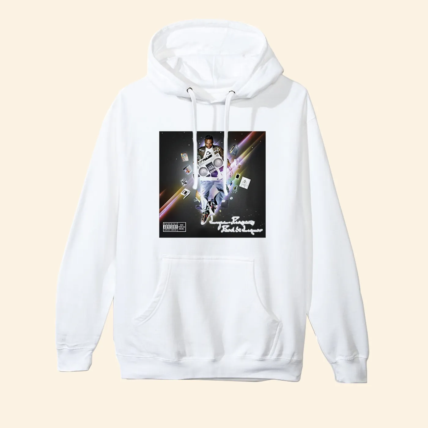 Lupe Fiasco Food & Liquor White Hoodie