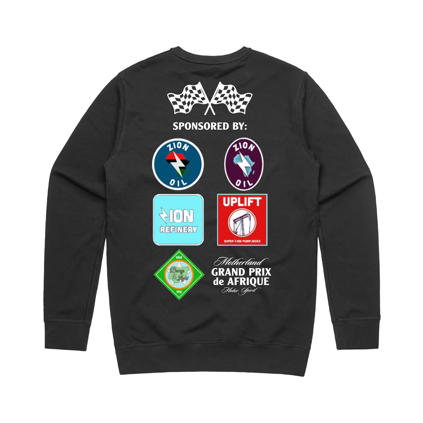 Lupe Fiasco Grand Prix Black Crewneck