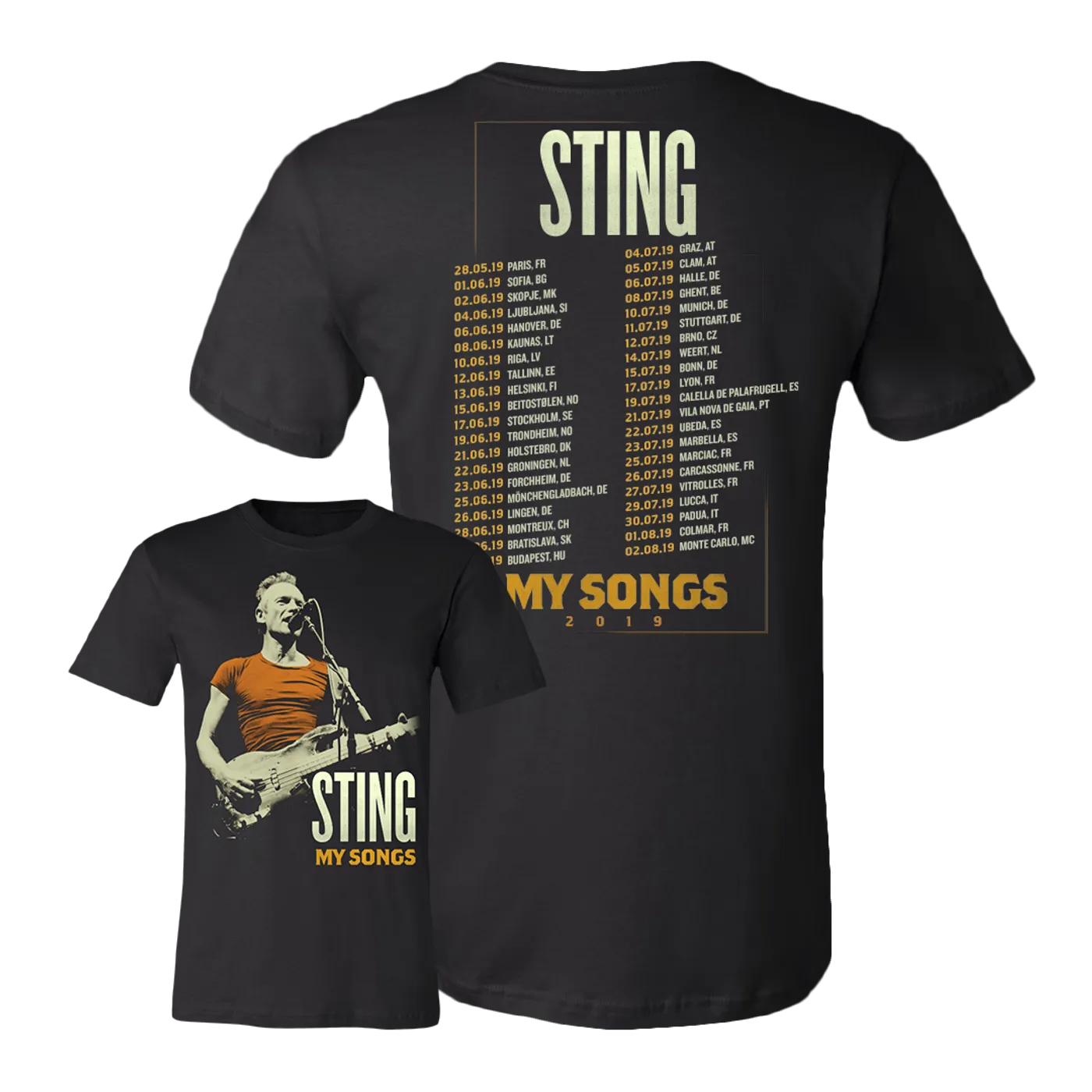 Sting My Songs Itinerary Tee (EU)