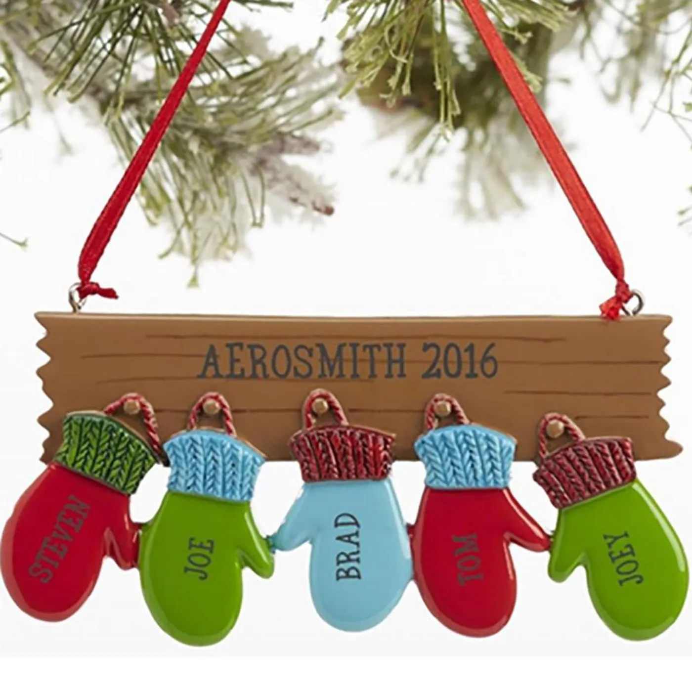 Aerosmith Holiday 2016 Mittens Ornament