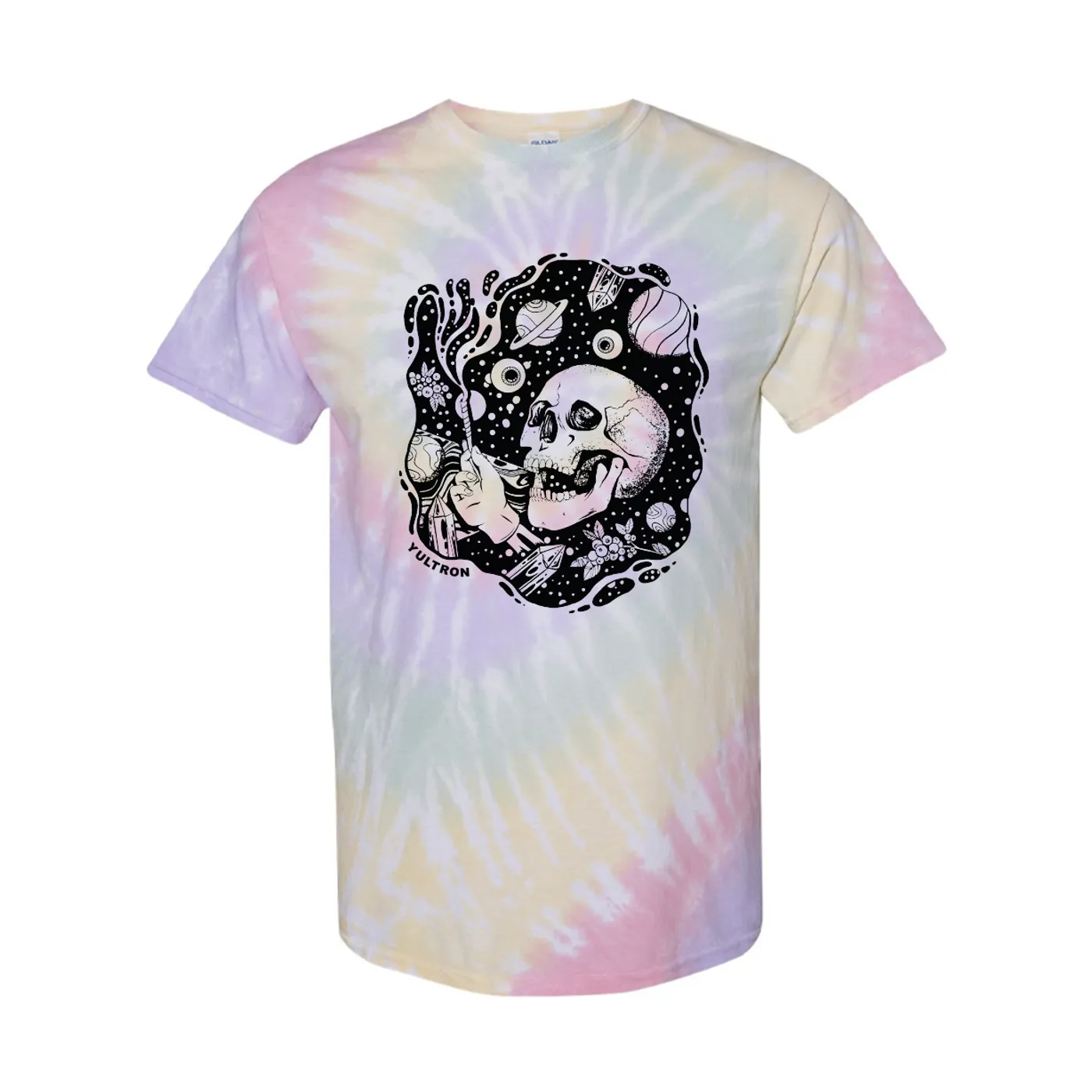 YULTRON Tie-Dye Skeleton Tee