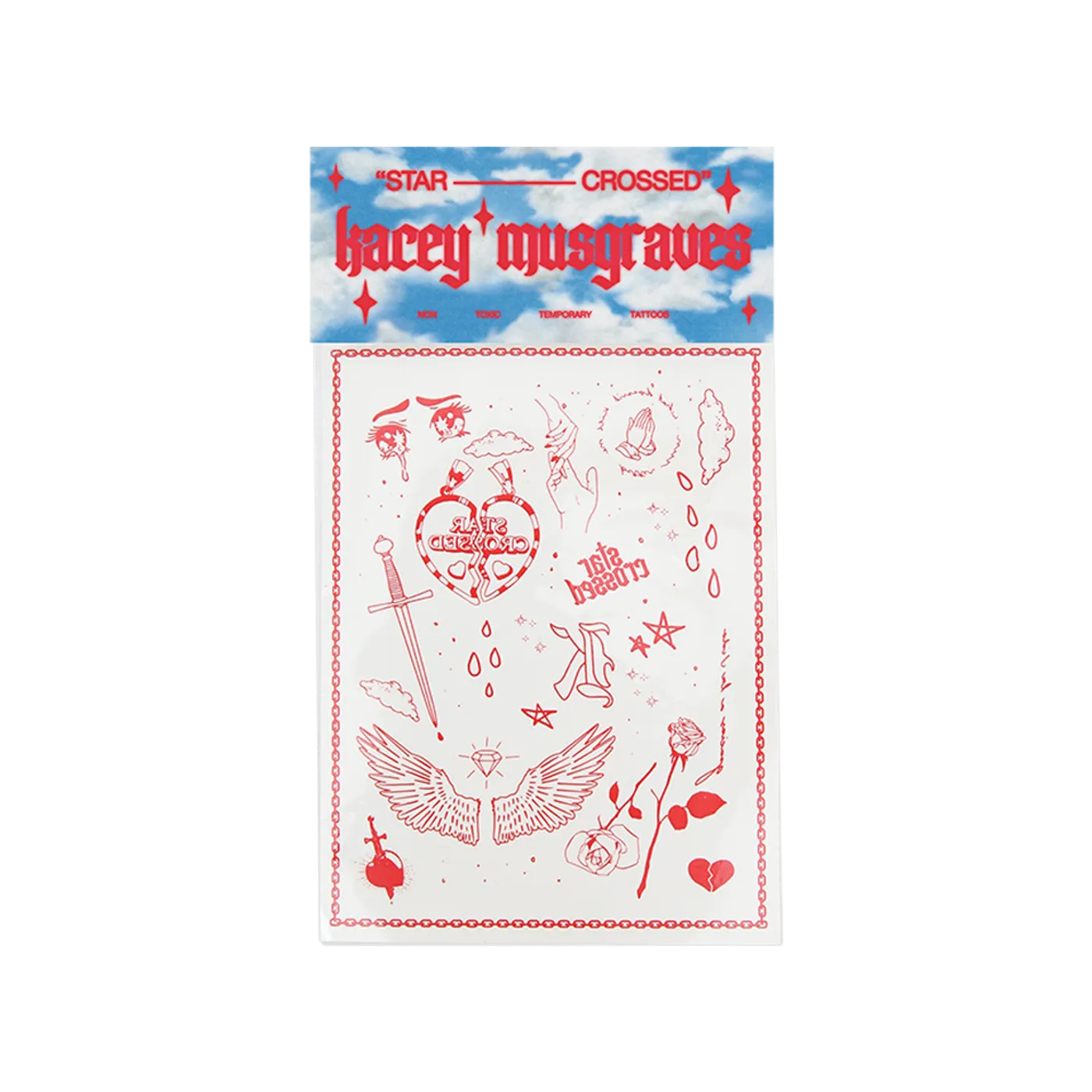 Kacey Musgraves Star-Crossed Temporary Tattoo Sheet