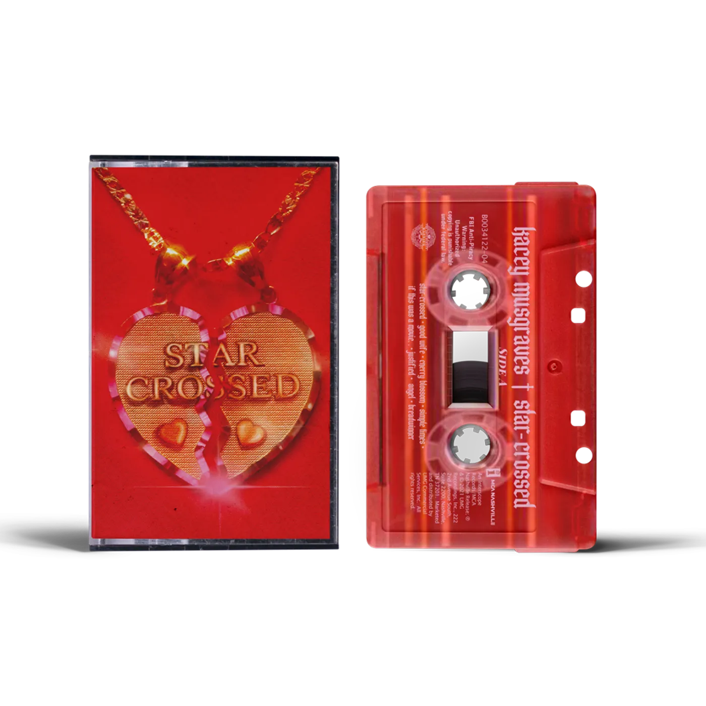 Kacey Musgraves Star-Crossed Cassette Tape - Translucent Red (Shop KM Exclusive)