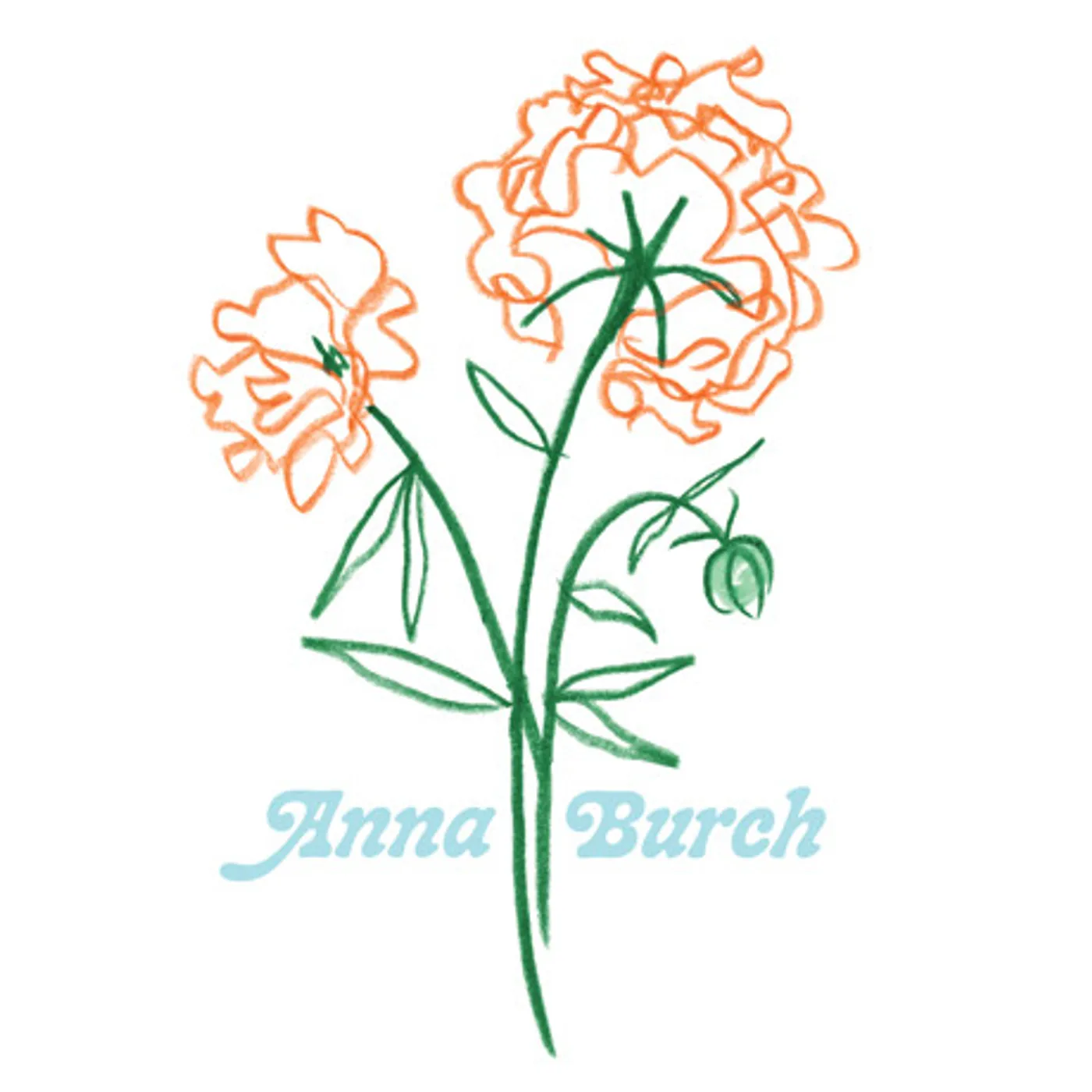 Anna Burch Wall Flowers Crew Neck Sweatshirt