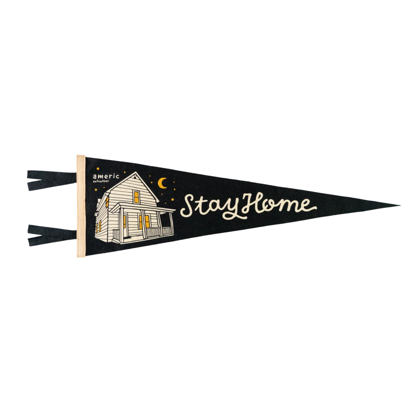American Football Stay Home Pennant