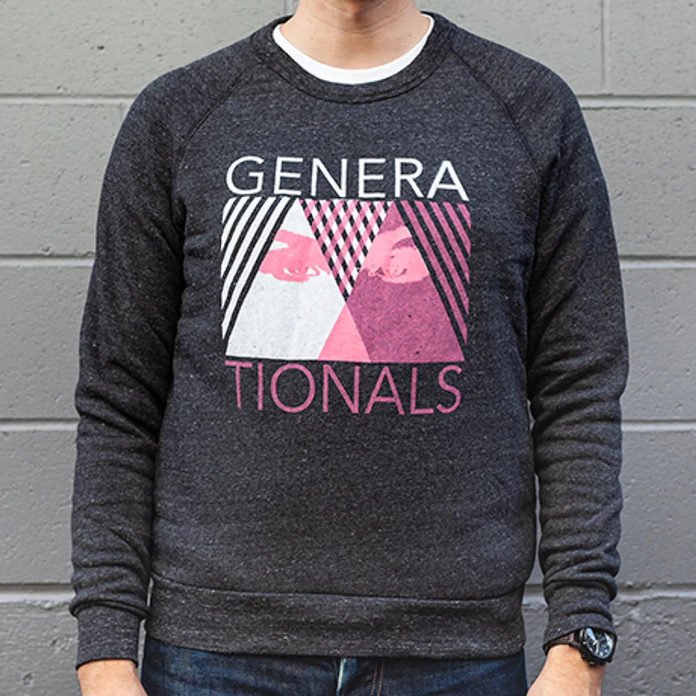 Generationals Triangle Eyes Crew Neck Sweatshirt