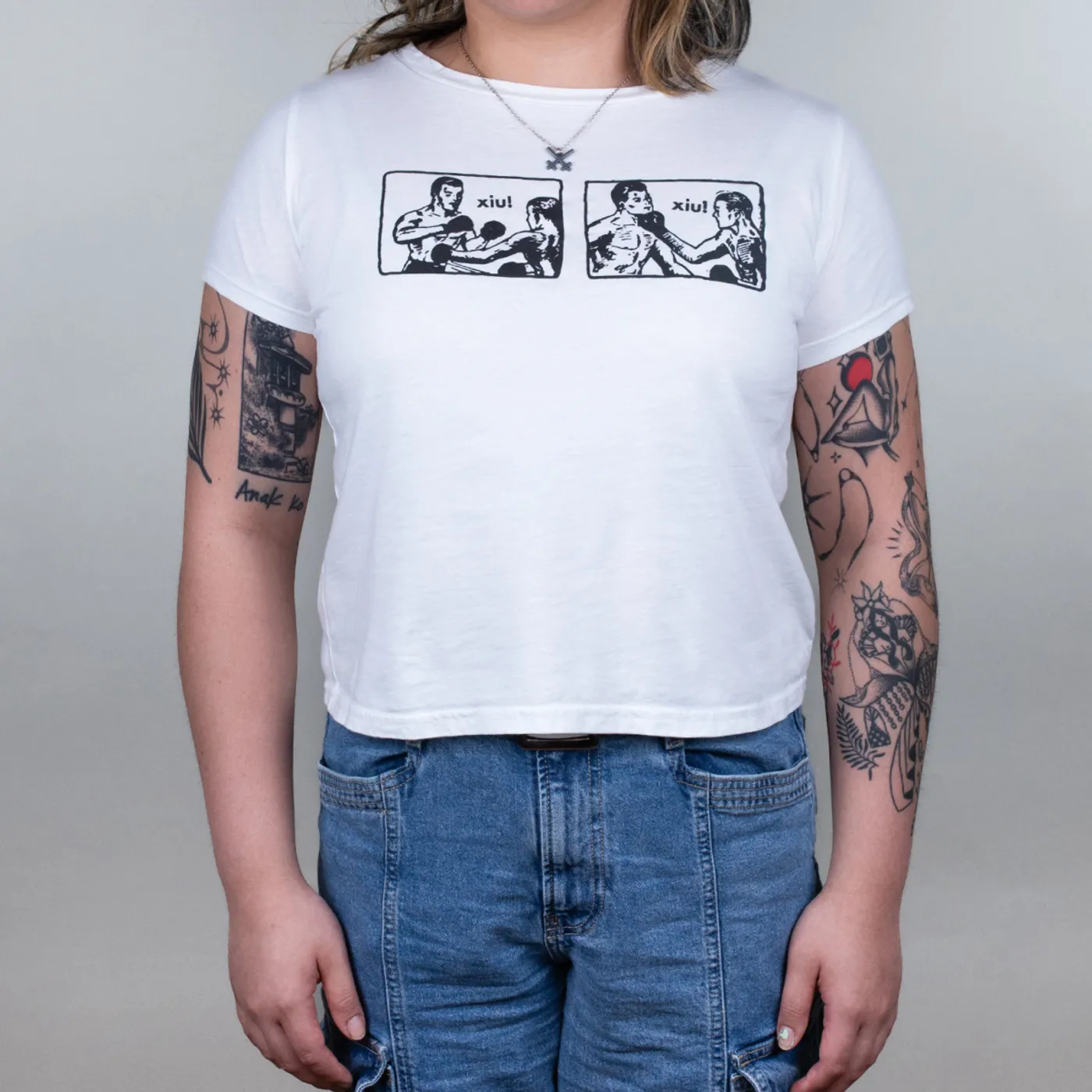 Xiu Xiu One, Two, Punch! Cropped T-Shirt