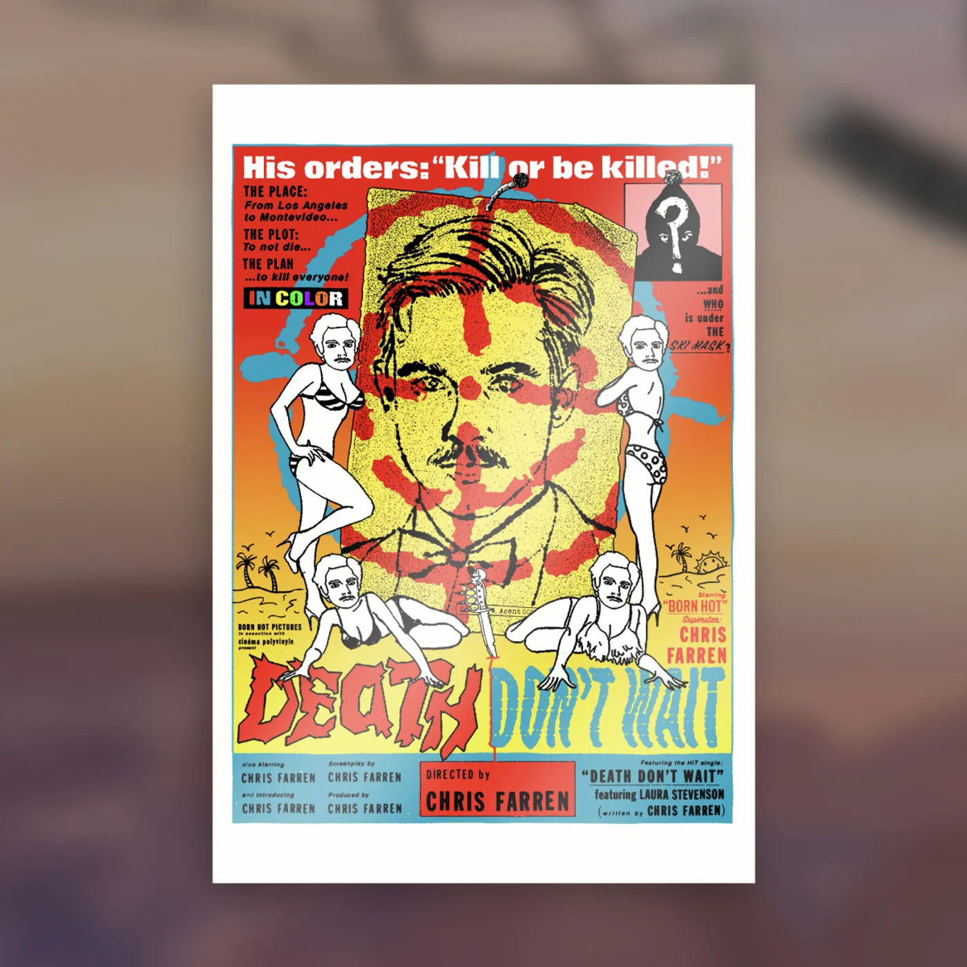 Chris Farren Death Don't Wait (Original Motion Picture Poster) (27” x 40”)