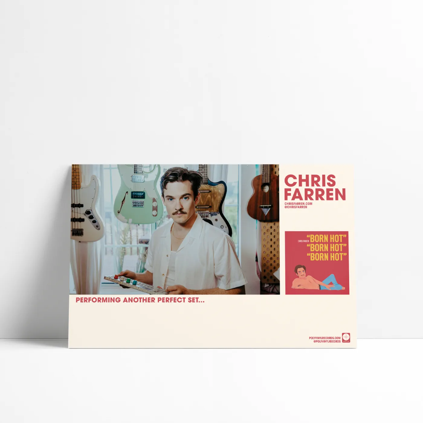 Chris Farren Born Hot Tour Poster (11"x17")