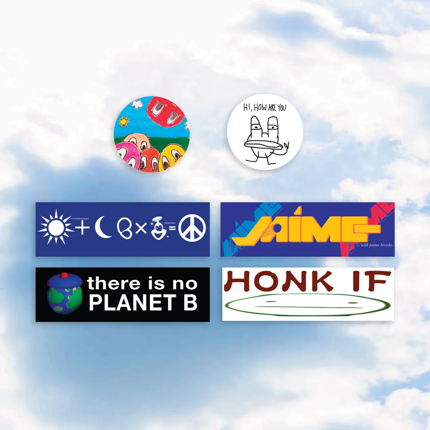 Anamanaguchi Summer Singles 6 Bumper Sticker Set