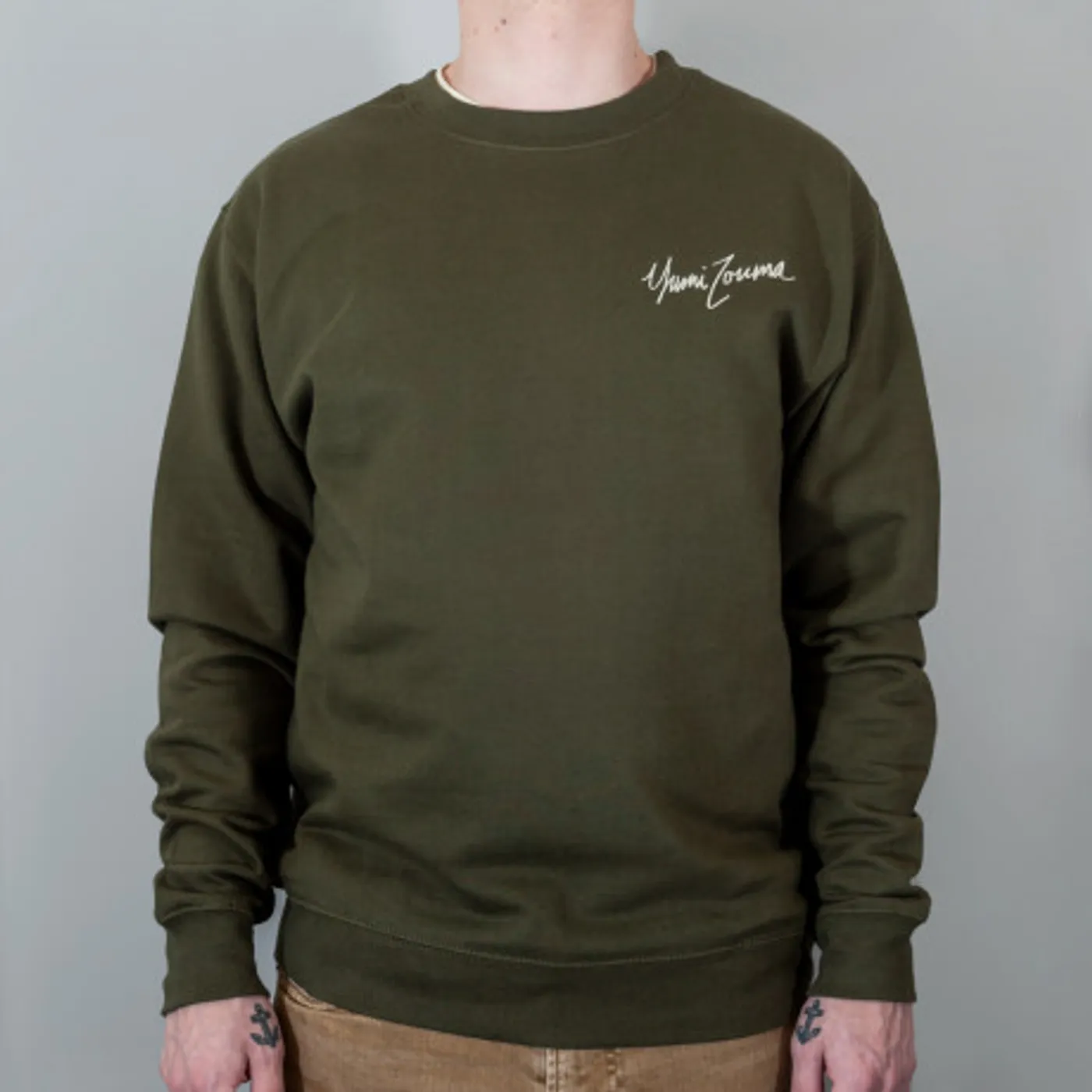 Yumi Zouma Embroidered Crew Neck Sweatshirt