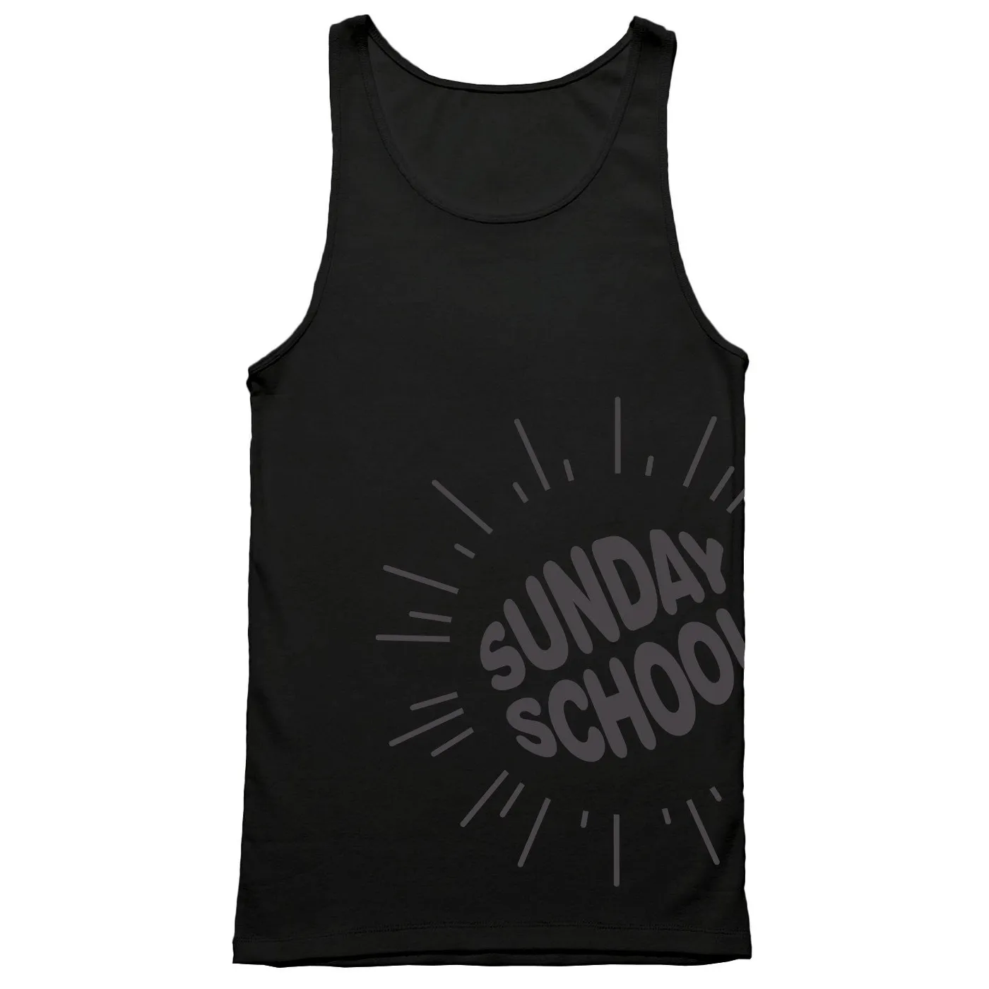 Electric Zoo Festival 2014 Sunday School Logo Tank (Black)