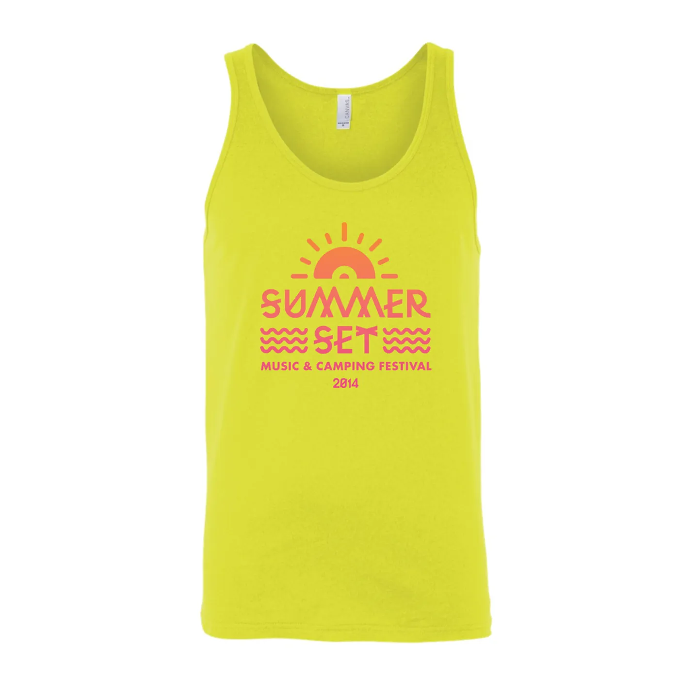 Summer Set Festival The Summer Set Event Tank (Neon Yellow)