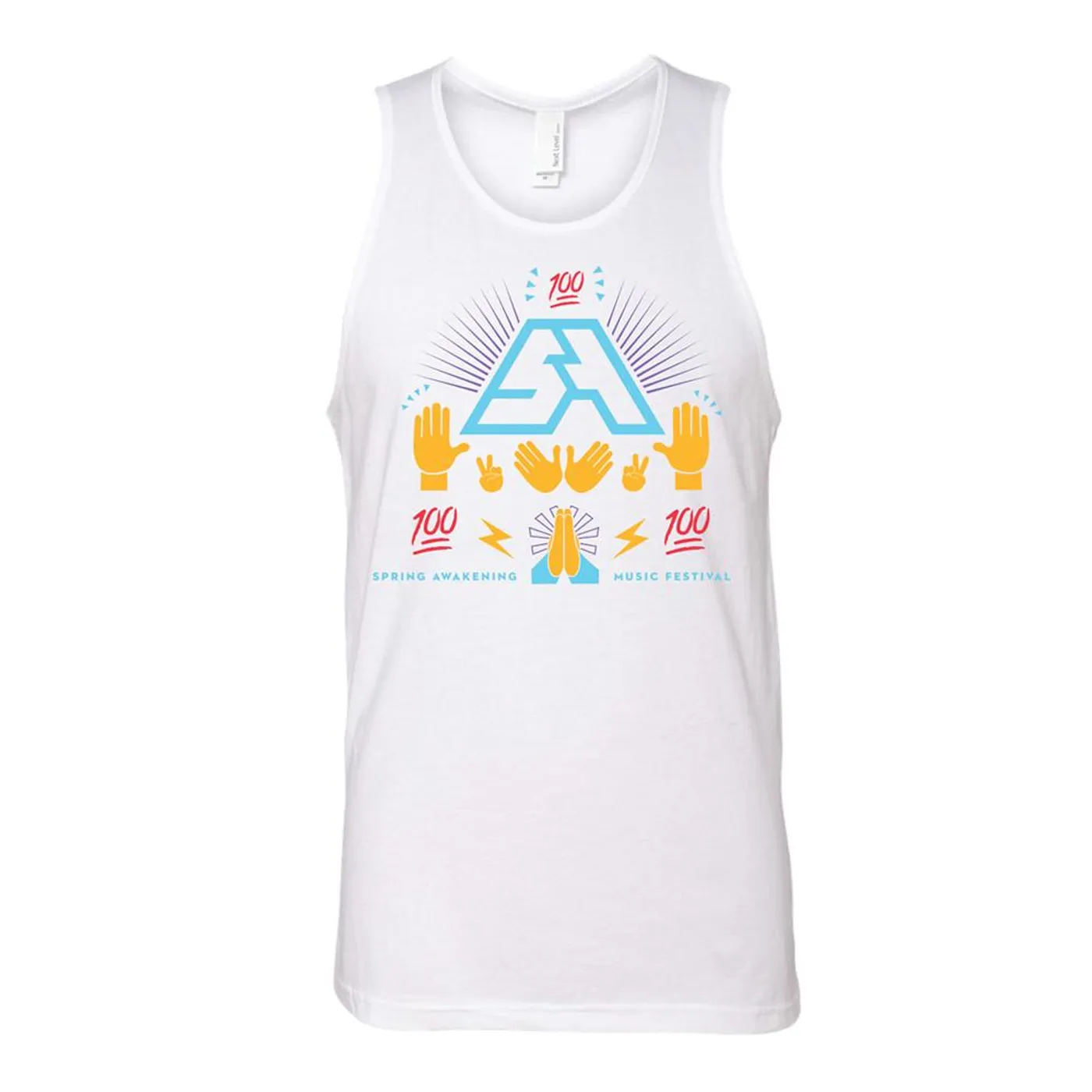 Spring Awakening Music Festival Emoji Tank (White)