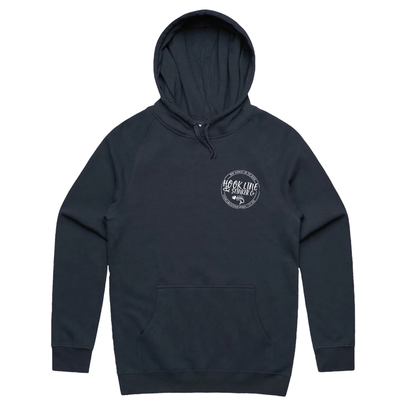 Hook Line And Stinker Co "Logo" Navy Hoodie