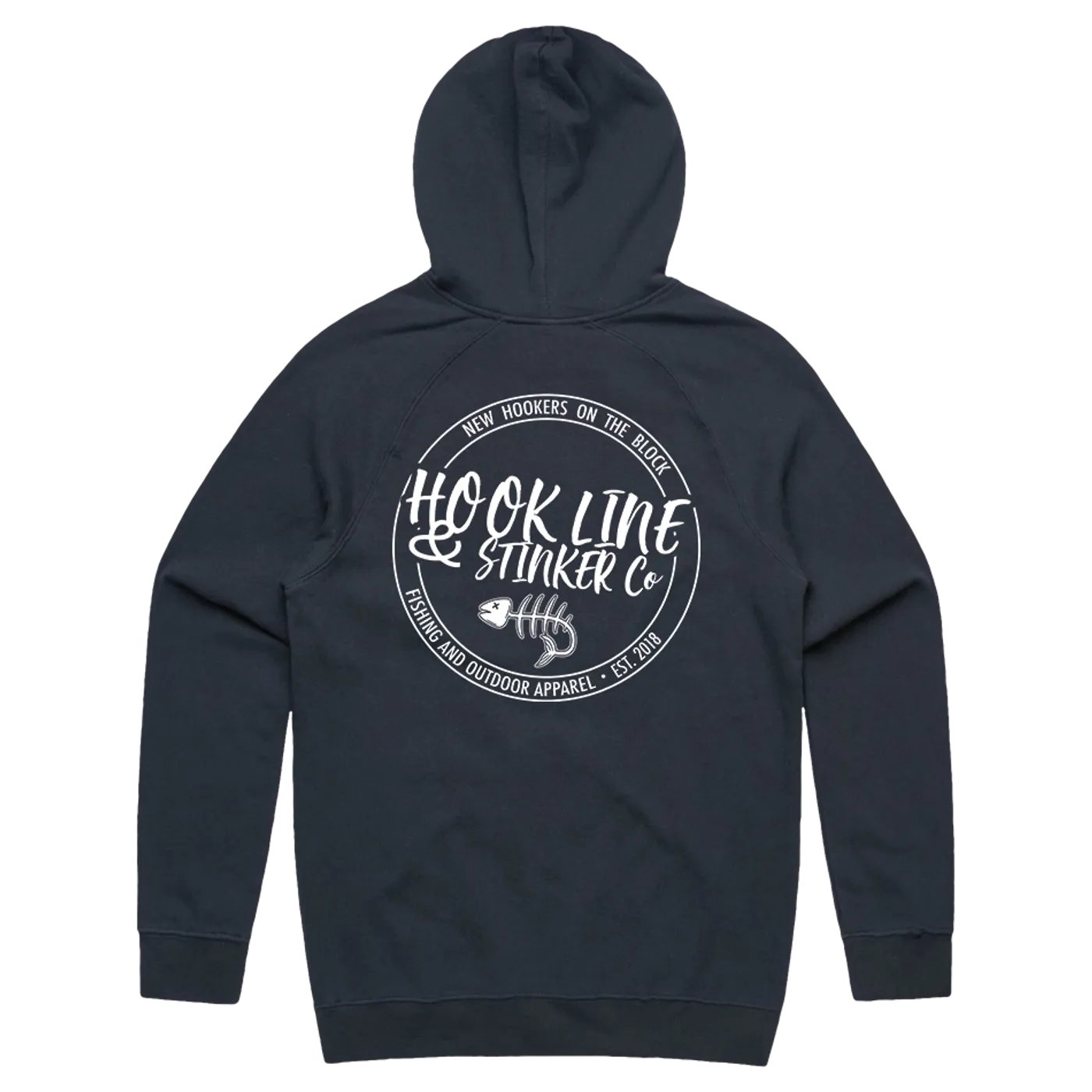 Hook Line And Stinker Co "Logo" Navy Hoodie