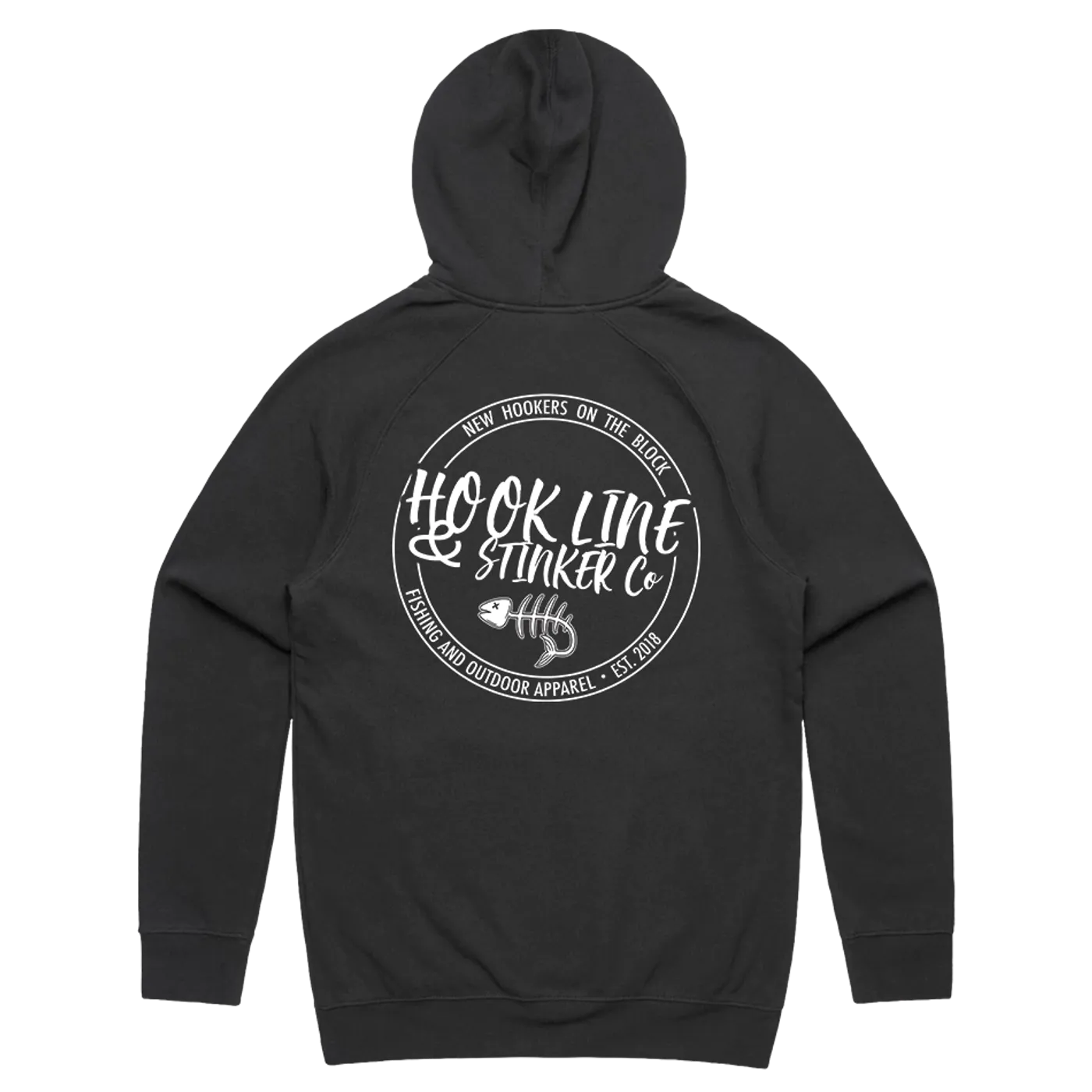 Hook Line And Stinker Co "Logo" Black Hoodie
