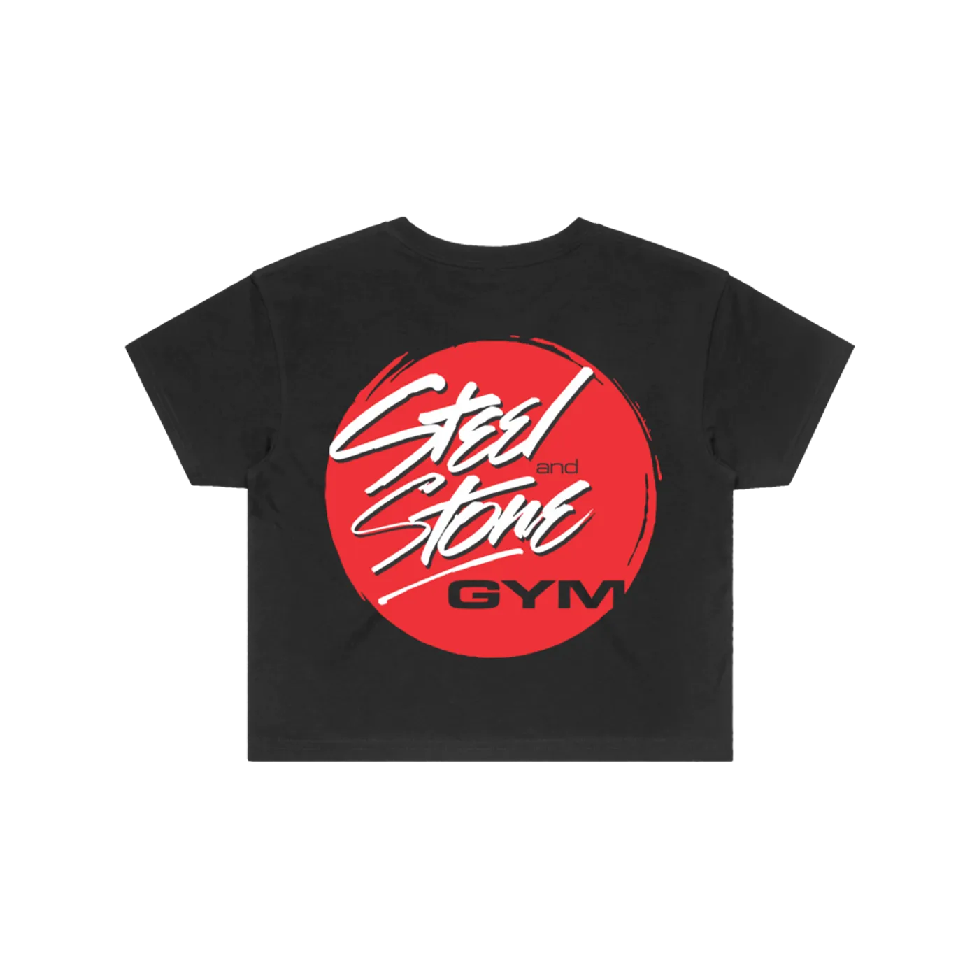 Steel And Stone Gym "Steel and Stone" Crop T-Shirt