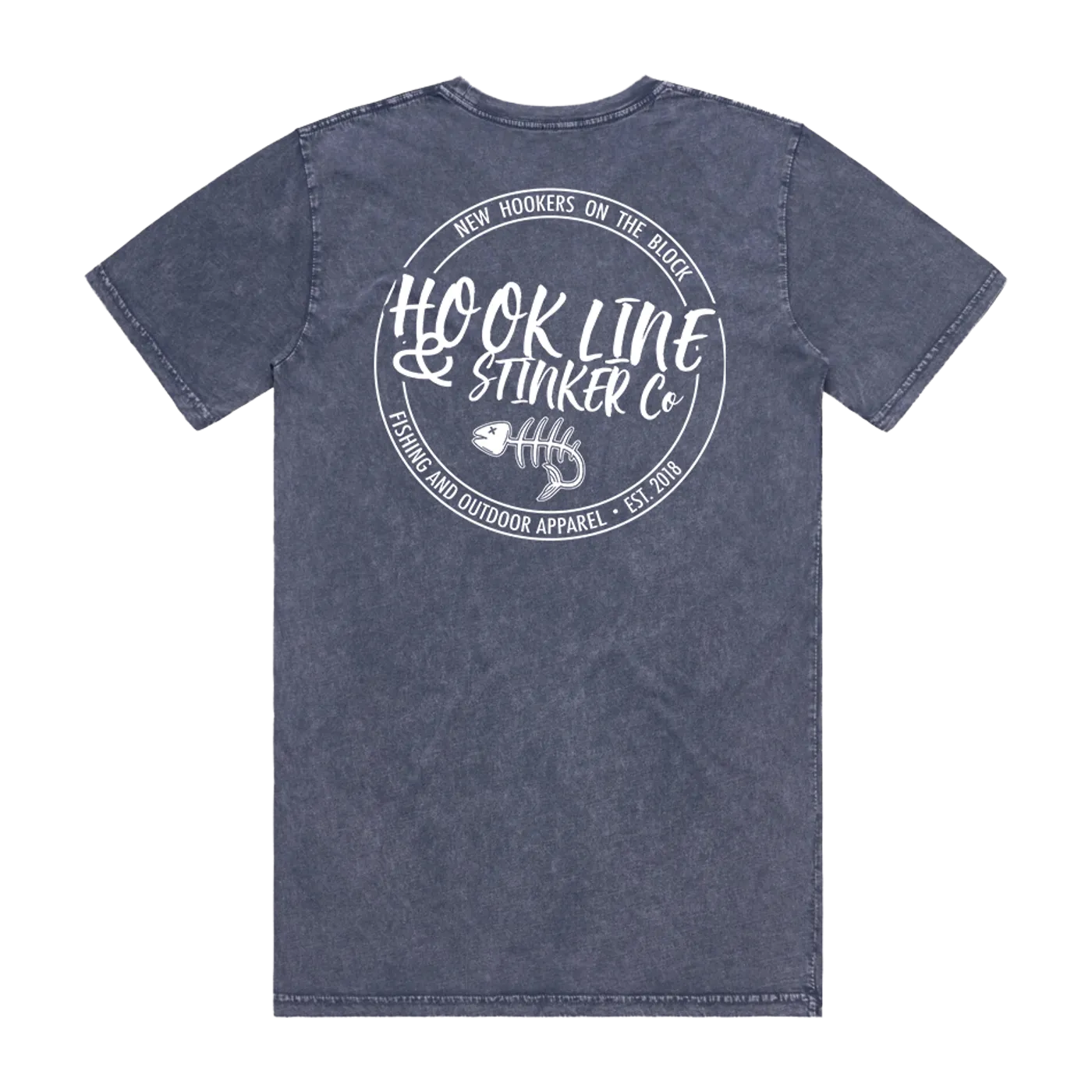 Hook Line And Stinker Co "Logo" Stone Wash T-Shirt
