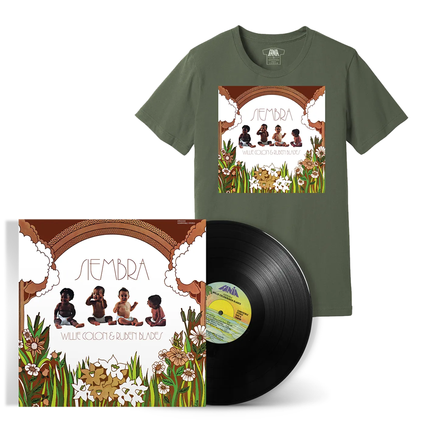 Willie Colón Siembra Bundle (Black Vinyl LP + Album T-Shirt)