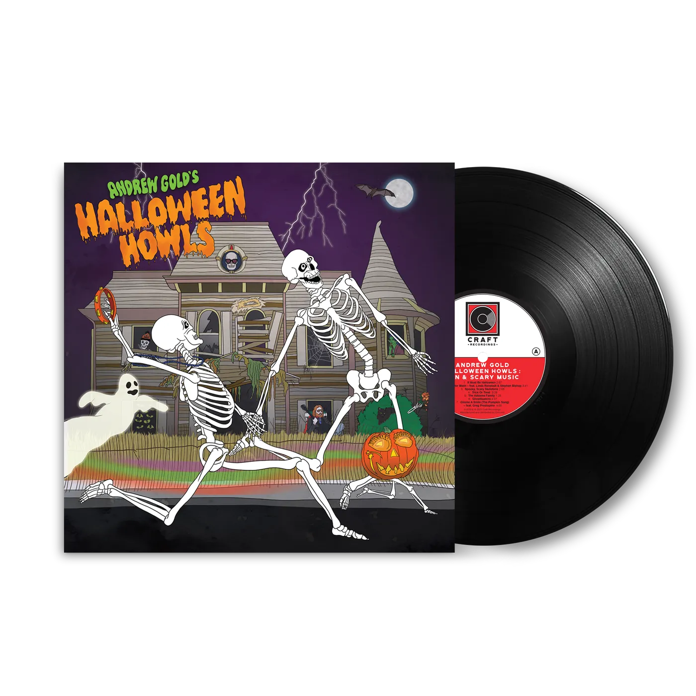 Andrew Gold Halloween Howls: Fun & Scary Music (LP + Trick Or Treat Tote Bag Bundle)